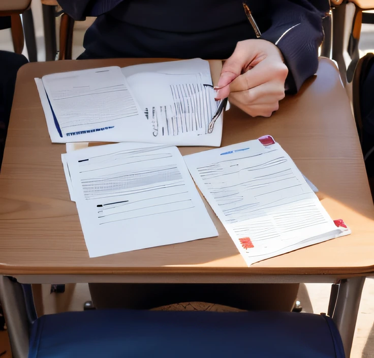 students answering exam questions