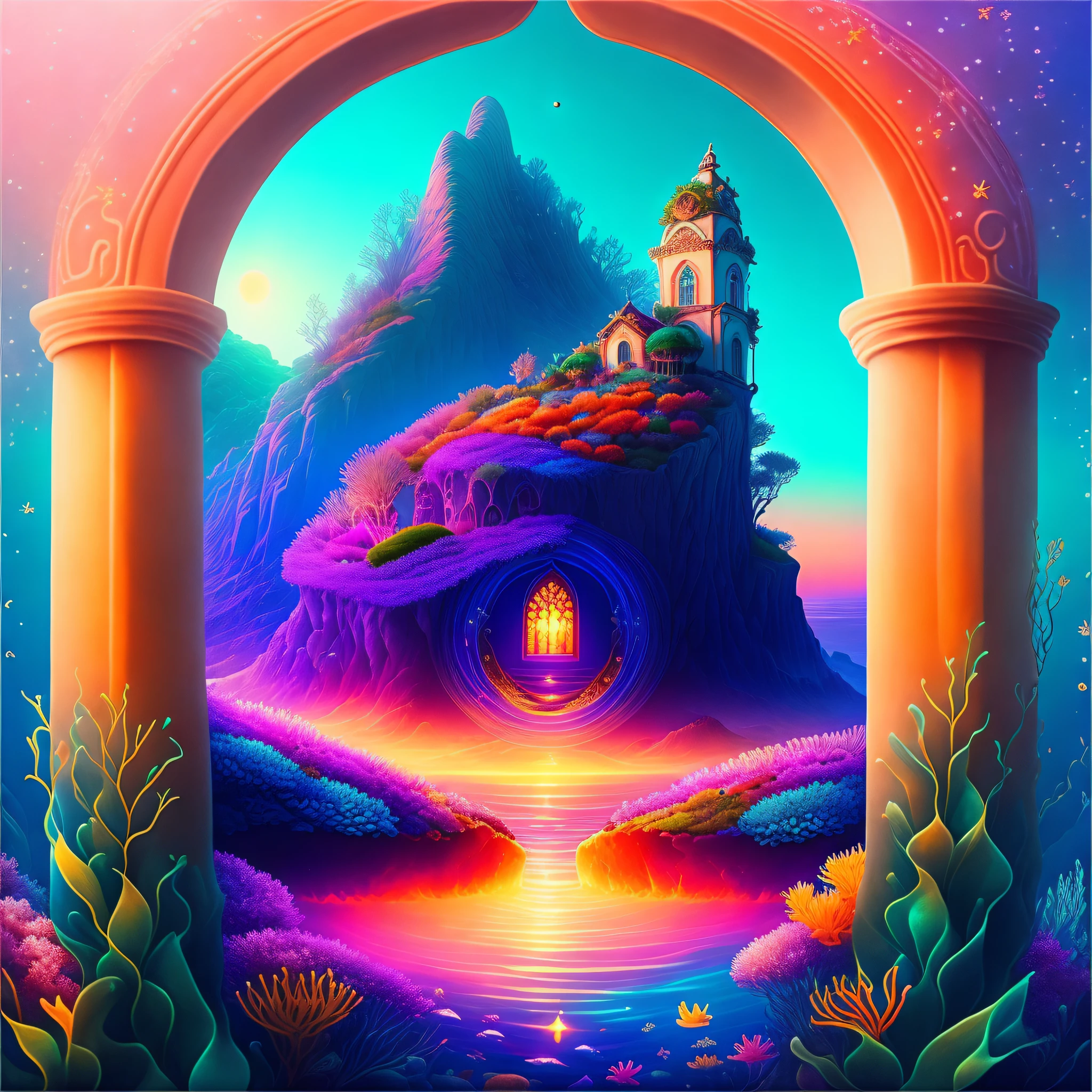 Marmont Hill, Masterpiece, best quality, (realistic),vintage scuba driver meet a giant squid in the deep ocean, (vintage, scuba diver, giant squid, deep ocean, mystical, colossal, vivid colors, detailed, intricate, underwater, adventure, exploration, awe-inspiring, surreal, exotic, mysterious, mythical, imaginative, colorful, stunning, mesmerizing, breathtaking, biodiverse, diverse, coral reef, underwater cave, sea plant life, historic, nautical, adventurous, daring, fearless, mysterious creatures, crab, starfish, ancient ruins, underwater landscape, breathtaking scenery,underwater world, fantastical, surreal, mesmerizing, tranquil, clear water, vibrant, alive, dynamic, mesmerizing scenery, stunning visuals, breathtaking view, serene, calm, tranquil, mysterious, exotic, awe-inspiring, unique, otherworldly, magical, enchanting, breathtaking, Marmont Hill style), ((backlighting)), ((bloom)), [light sparkles], ((chromatic aberration)), sharp focus, (pilgrim:1.3), (perspective:1.1), (from below:1.1), (powerful:1.3), 4k, 8k,