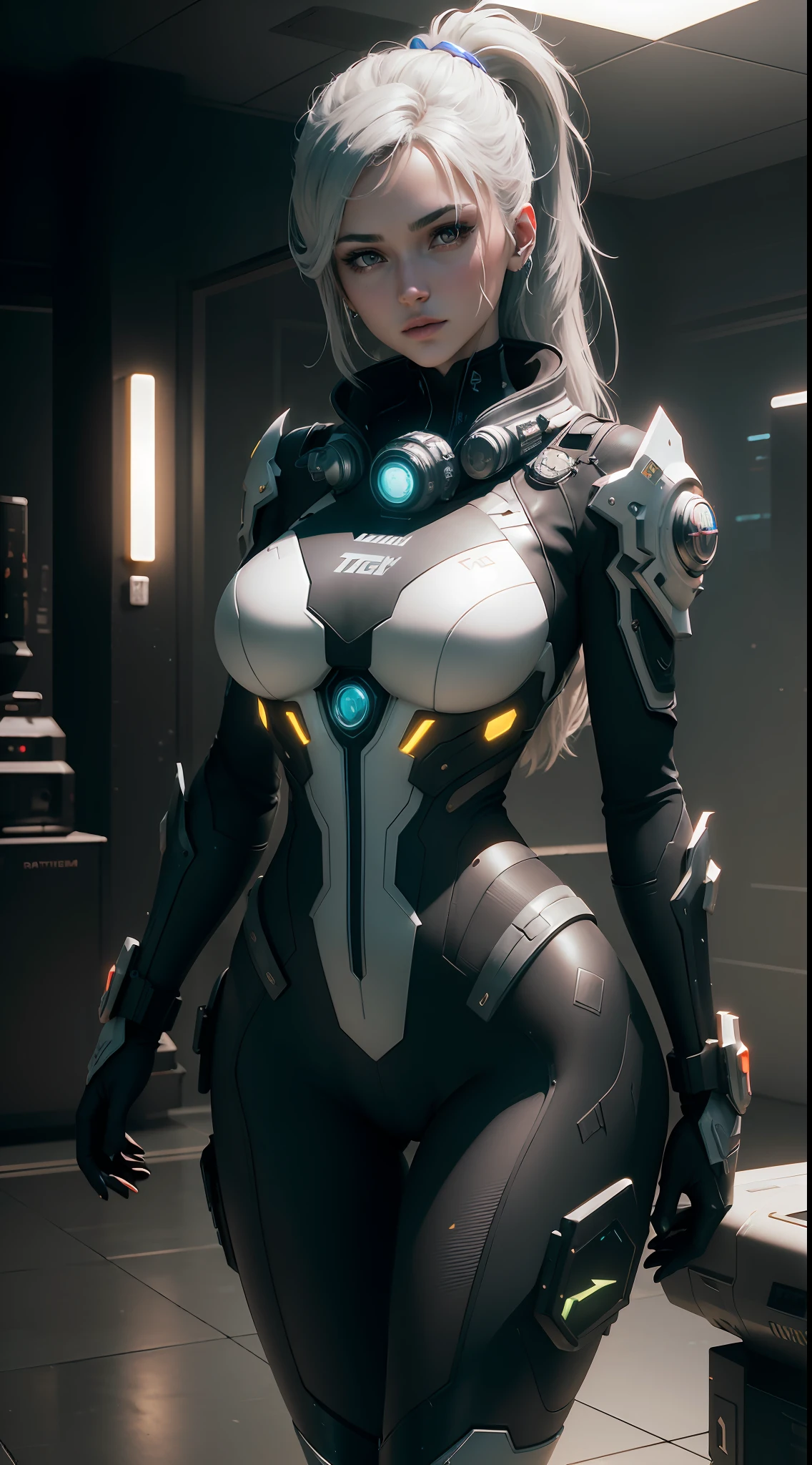 ((Best quality)), ((masterpiece)), (detailed:1.4), 3D, an image of a beautiful cyberpunk female,HDR (High Dynamic Range),Ray Tracing,NVIDIA RTX,Super-Resolution,Unreal 5,Subsurface scattering,PBR Texturing,Post-processing,Anisotropic Filtering,Depth-of-field,Maximum clarity and sharpness,Multi-layered textures,Albedo and Specular maps,Surface shading,Accurate simulation of light-material interaction,Perfect proportions,Octane Render,Two-tone lighting,Wide aperture,Low ISO,White balance,Rule of thirds,8K RAW,