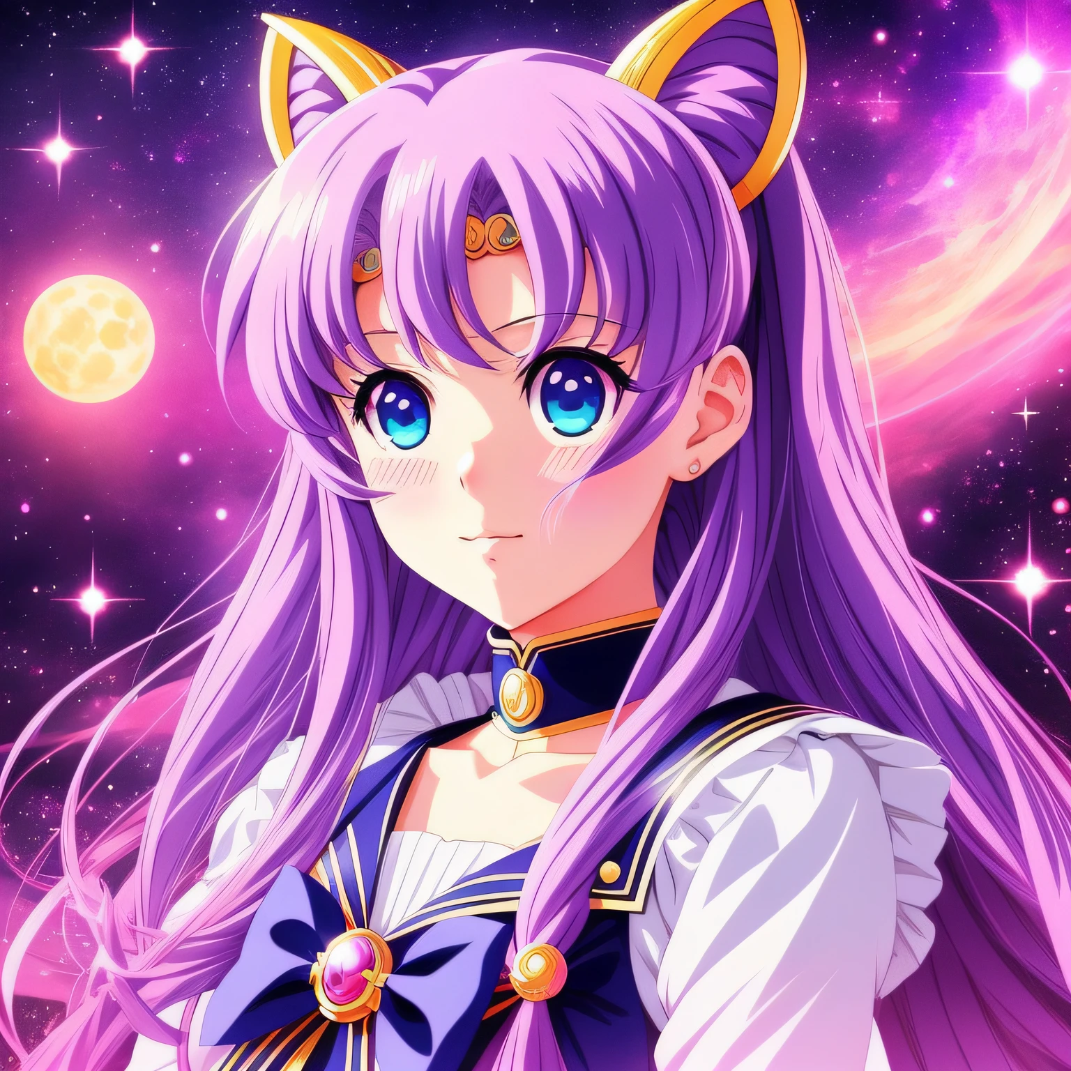 Sailor moon loish art, a beautiful art illustration, digital art in pixiv, anime illustration, colorful illustration, supernatural art style, strange and dark art style, trend anime art, digital anime illustration, tumblr, by Yanagawa Nobusada detailed digital art, 3d girl, photorealistic anime girl rendering