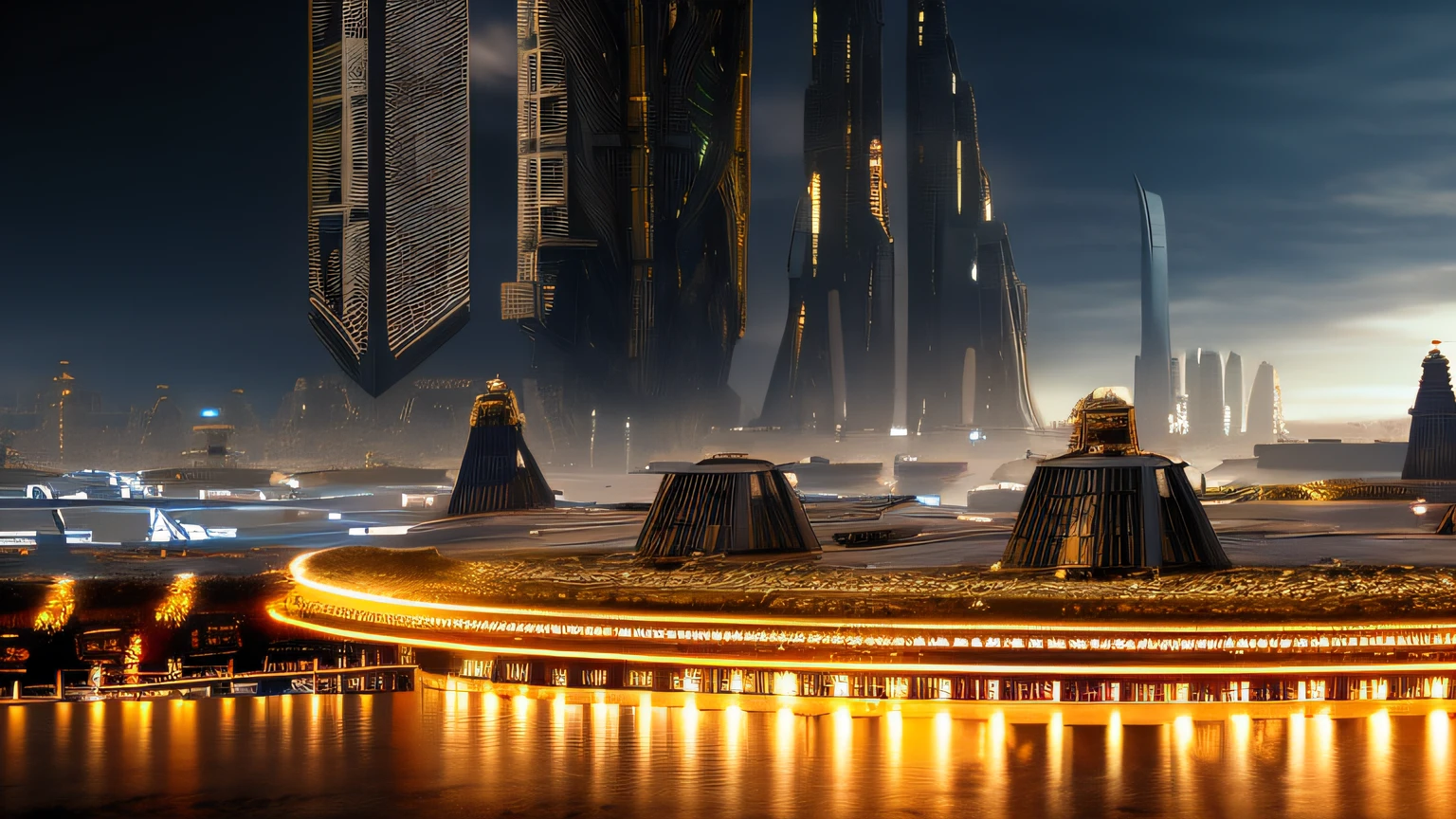 a render of alien sci-fi city. ultra detailed, ultra realistic, high resolution, high quality