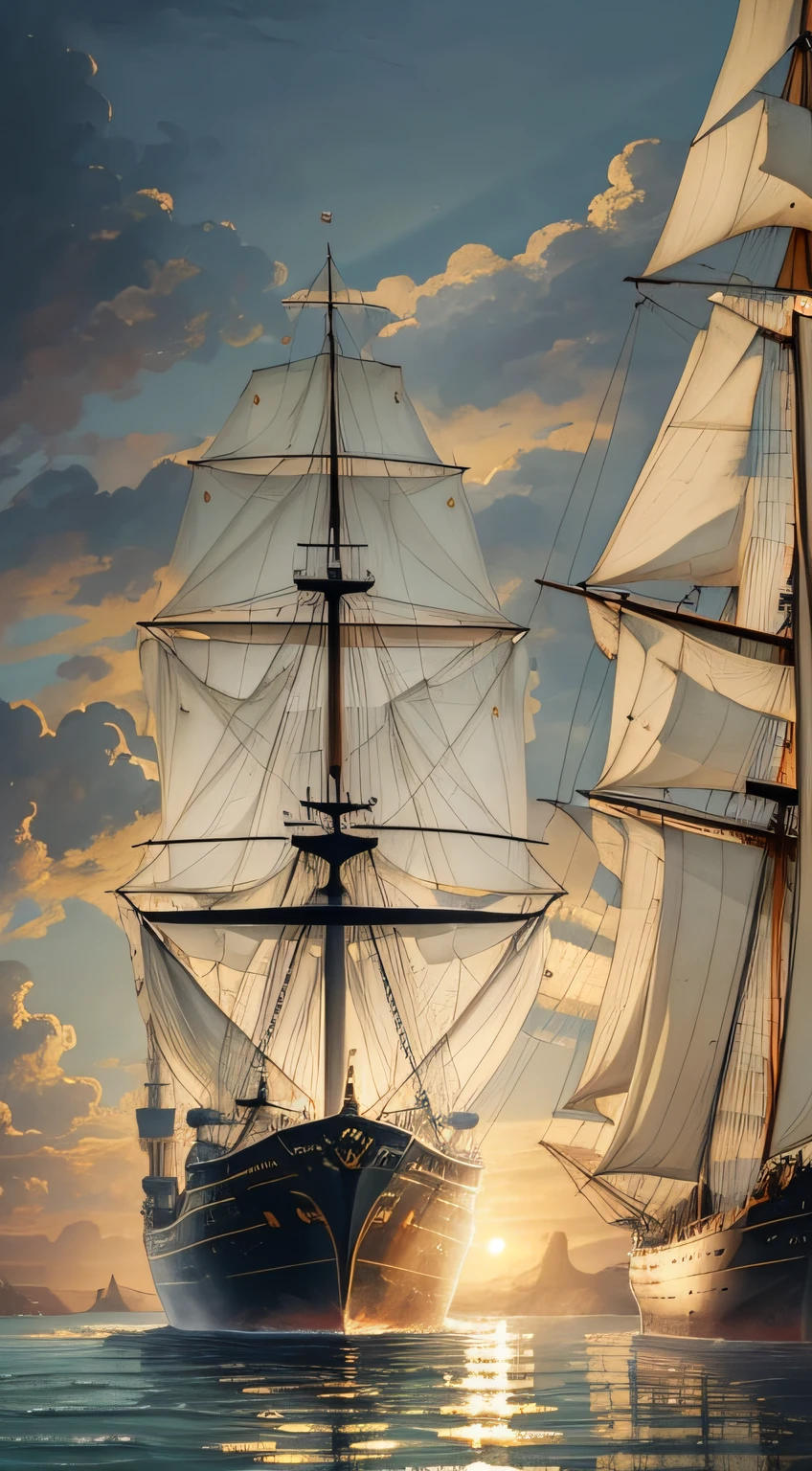 ((best quality)), ((masterpiece)), (detailed), Emotional farewell of an English colonist, bidding his family goodbye as he sets off on a perilous journey for help. The scene captures the poignant moment of departure as the colonist boards a grand ship. The composition is inspired by the Realism art movement, reminiscent of John White's style. The lighting evokes a sense of nostalgia and longing, casting soft rays of sunlight on the characters. The colors are subdued yet evocative, reflecting the somber mood of the scene. The camera angle captures the scene from a low perspective, emphasizing the emotional depth and the vastness of the ship in the background.
