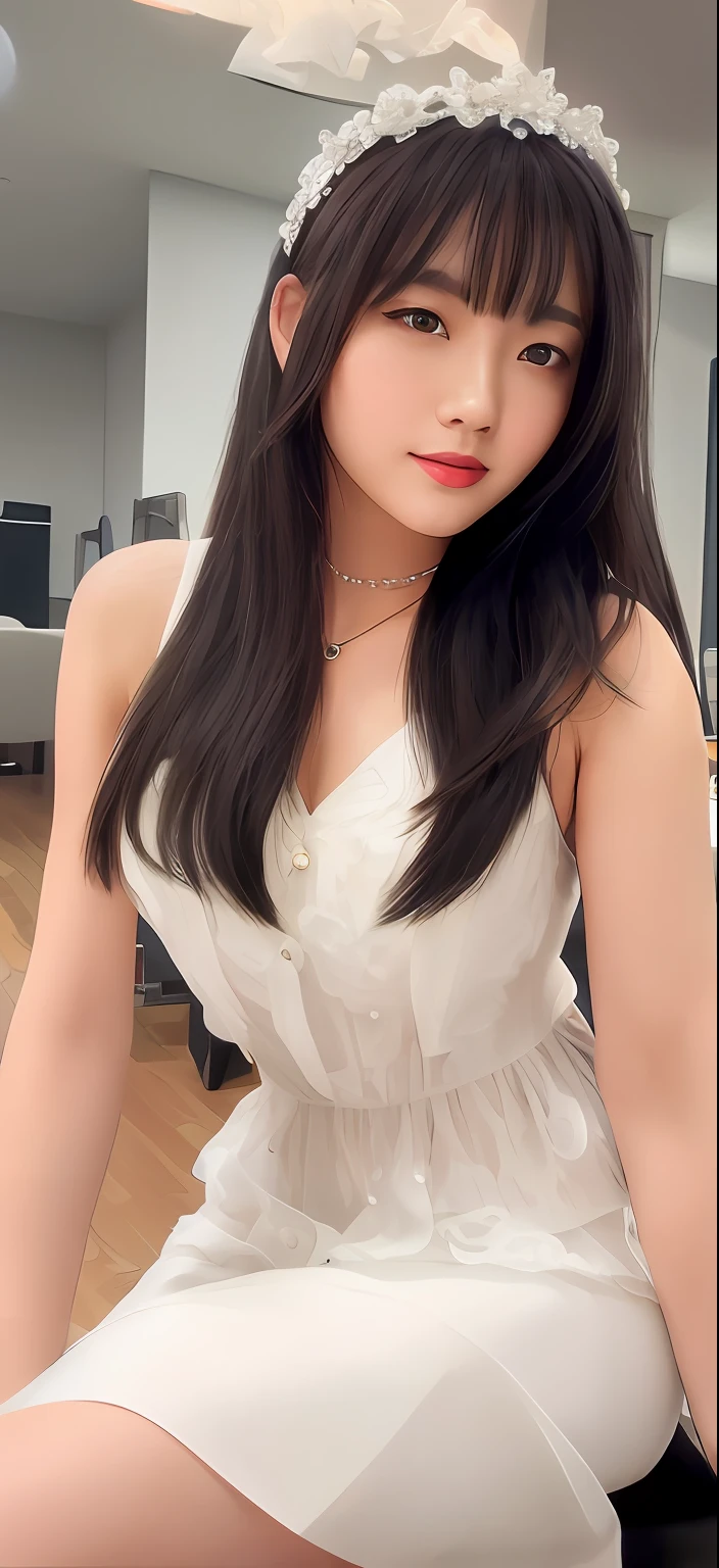 Best Quality, Masterpiece, High Resolution, 1girl, Porcelain Dress, Hair Accessories, Necklace, Jewelry, Pretty Face, Body, Tyndall Effect, Realistic, Shadow Studio, Rim Lighting, Dual Color Lighting, (HD Detail Skin: 1.2 ), 8k UHD, dslr, soft light, high quality, volumetric light, full nude, e-cup, photo, high resolution, 4k, 8k, background blur