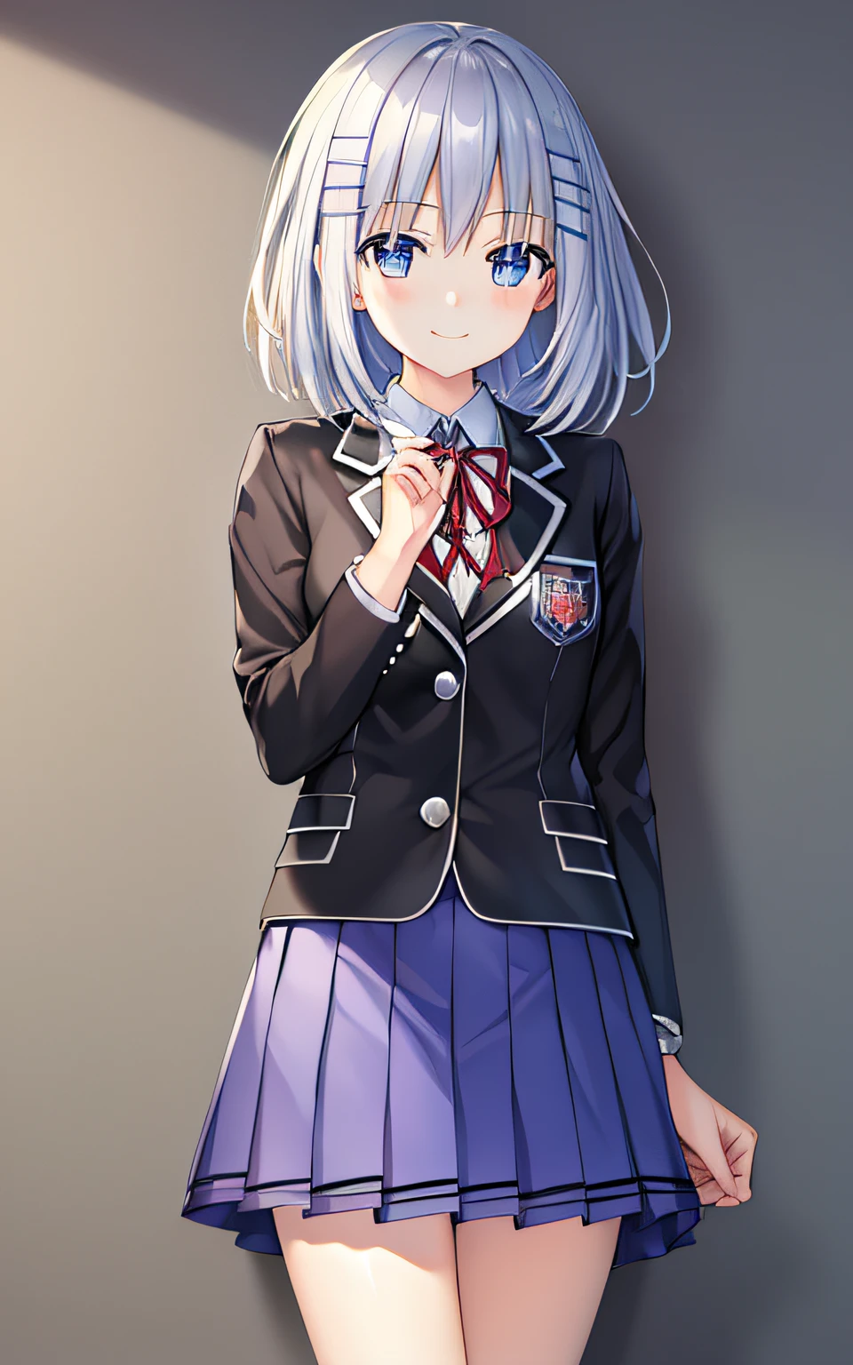 ((masterpiece, best quality:1.2)), (ultra-detailed:1.2), extremely detailed cg,8k,tobiichi origami,(schl1), 
 ( blush:1.1),school street,smile,