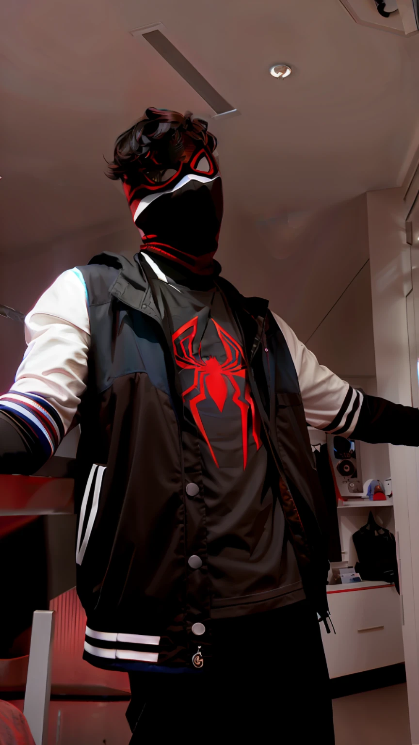 Spider-Man Through the Spider-Verse, Spider Man, Spider Man Cosplay, Spider Man Shirt, 8k uhd, Dslr, Soft Lighting, Spider Man Print, High Quality, Grain Film, Fujifilm XT3