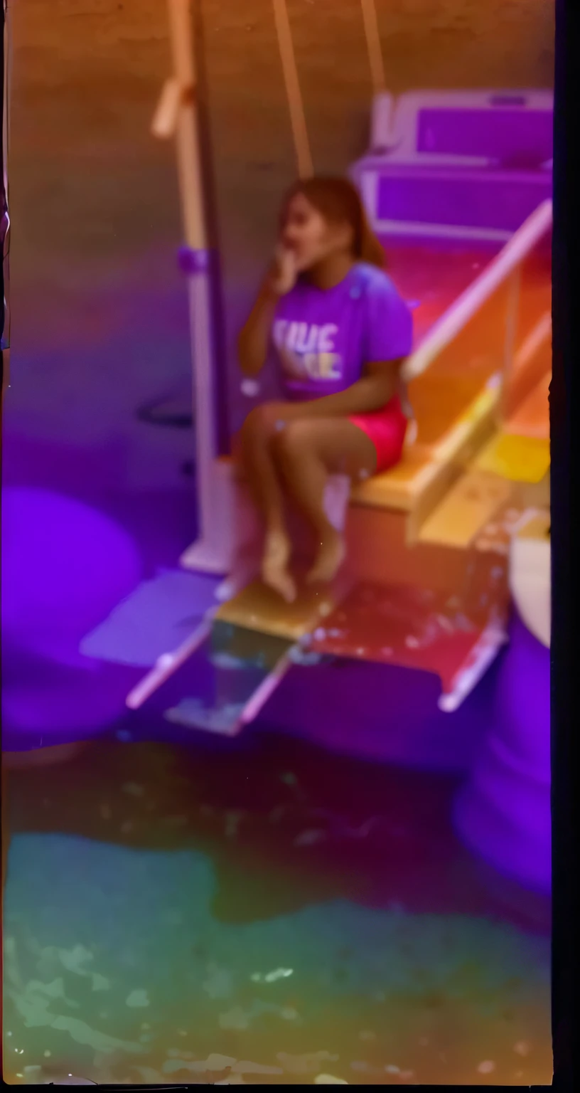 gunged, barefoot, bikini, 18 year old, white slutty teen blonde