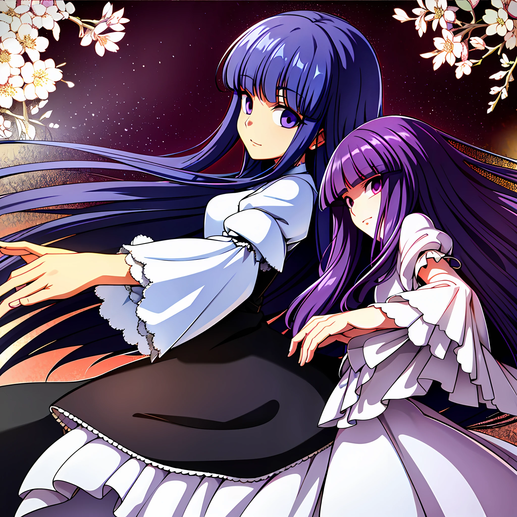 frederica bernkastel, look from side, beautiful, masterpiece, best quality, extremely detailed face
