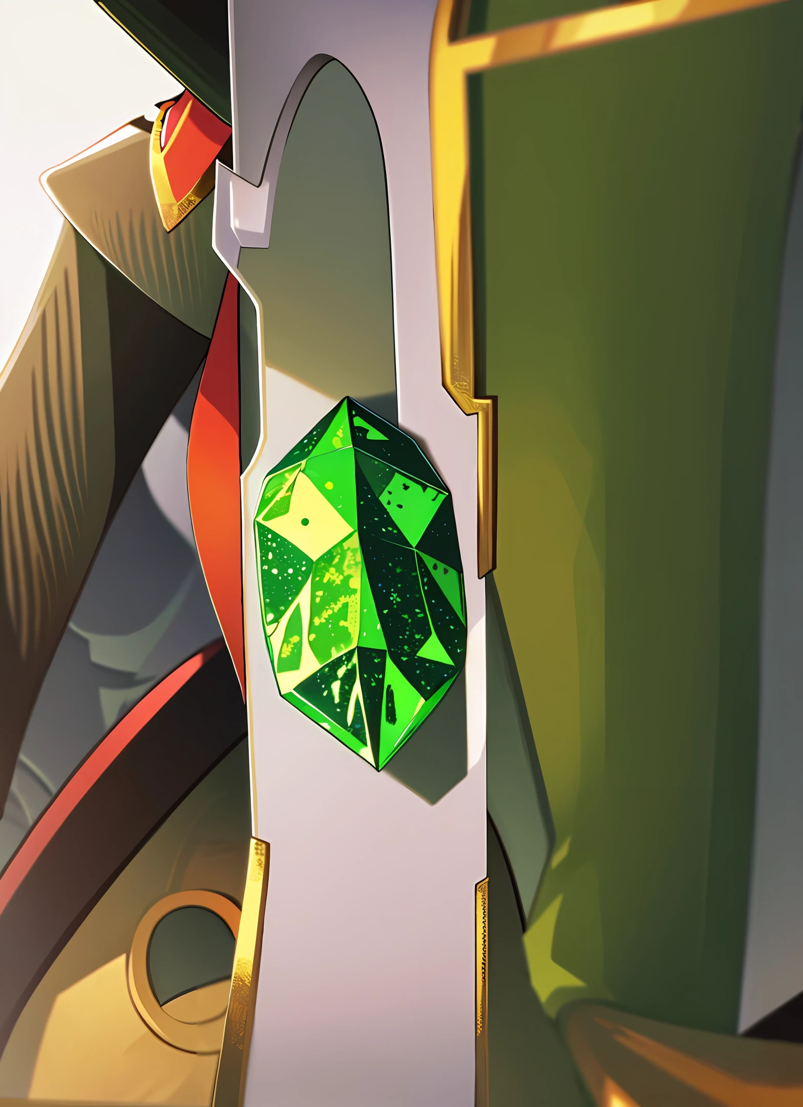 Lucifer staring at Adam fubdo green crystals