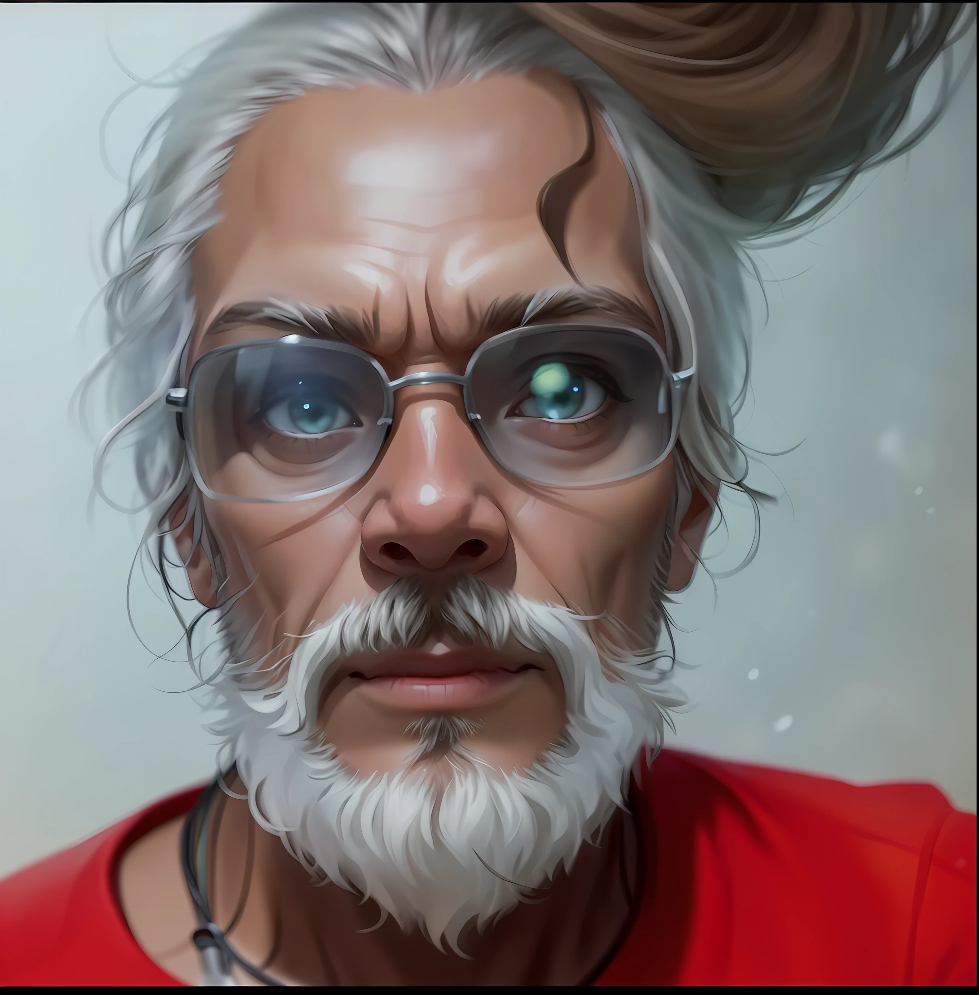Closeup portrait of the face of an old brown-eyed man wearing Oakley cap, soft and smooth skin, big dreamy eyes, beautiful intricate colored hair, symmetrical, wide anime eyes, soft lighting, detailed face, by makoto shinkai, stanley artgerm lau, wlop, rossdraws, concept art, digital painting, looking at the camera https://i.postimg.cc/x8P61TNL/Screenshot-20230605-232744-2.png