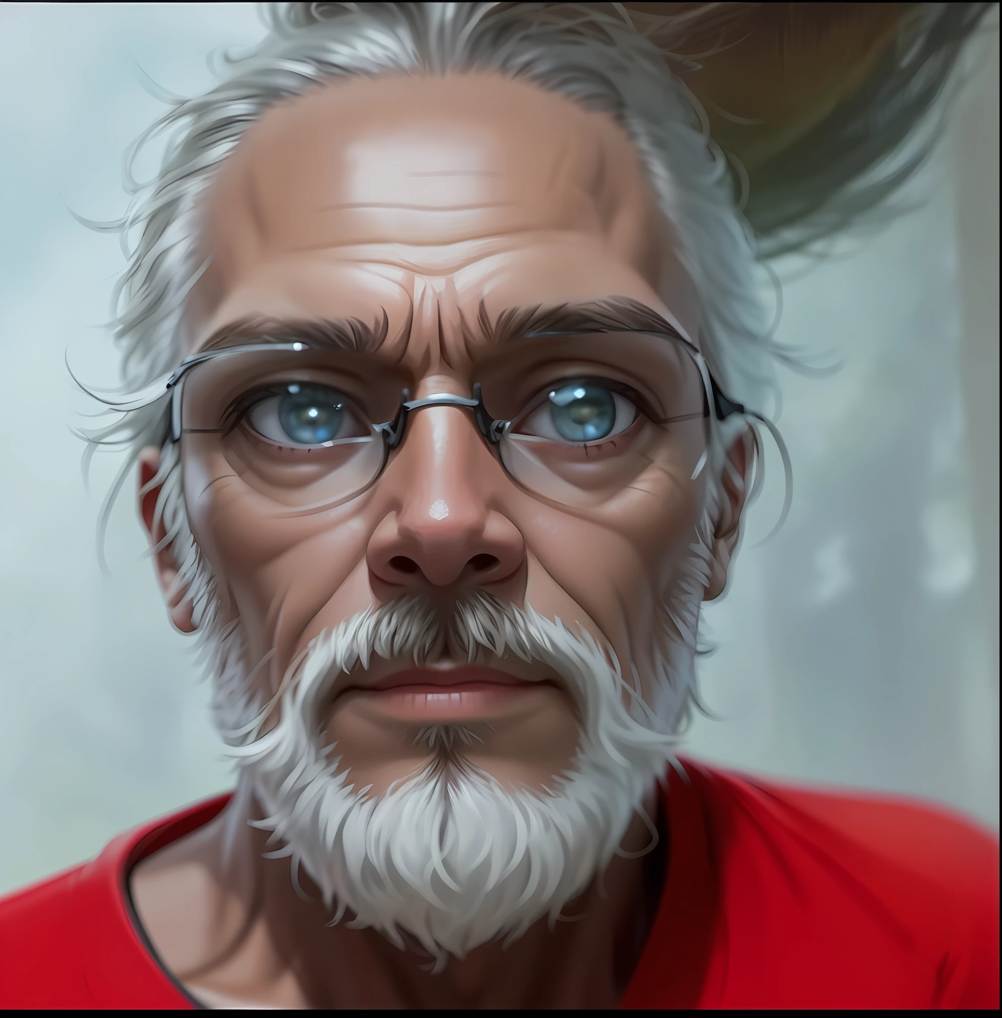 Closeup portrait of the face of an old brown-eyed man wearing Oakley cap, soft and smooth skin, big dreamy eyes, beautiful intricate colored hair, symmetrical, wide anime eyes, soft lighting, detailed face, by makoto shinkai, stanley artgerm lau, wlop, rossdraws, concept art, digital painting, looking at the camera https://i.postimg.cc/x8P61TNL/Screenshot-20230605-232744-2.png
