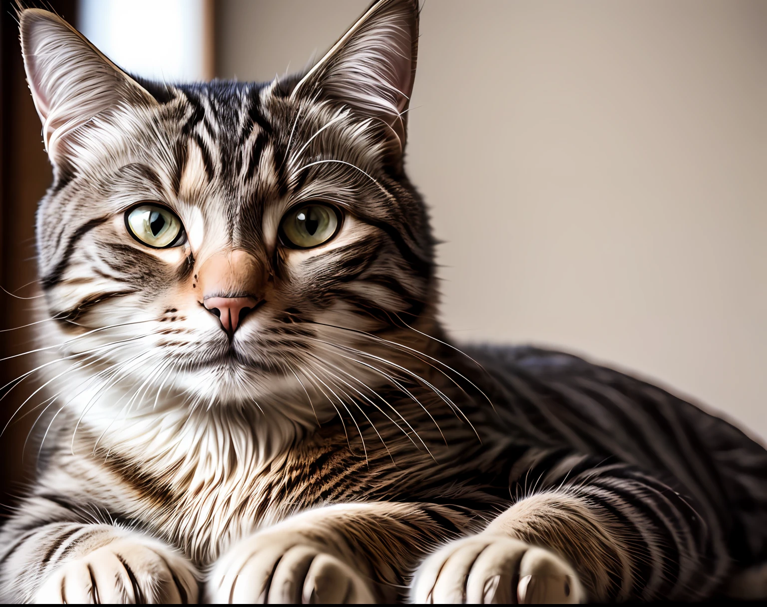 ultra-realistic portrait photograph of a cat, perfect lighting and composition, high detail, 8K resolution, shot on a Hasselblad camera