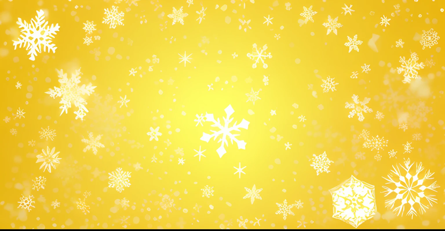 a close up of a snowflake background with a yellow background, yellow wallpaper, yellow background, snowflakes falling, yellow backdrop, soft yellow background, yellow glowing background, yellow colors, snow flurry, snowflakes, snowy background, yellow theme, light snowfall, pale yellow wallpaper, desktop wallpaper, snow flurries, yellow magic theme, light snow, only snow i the background