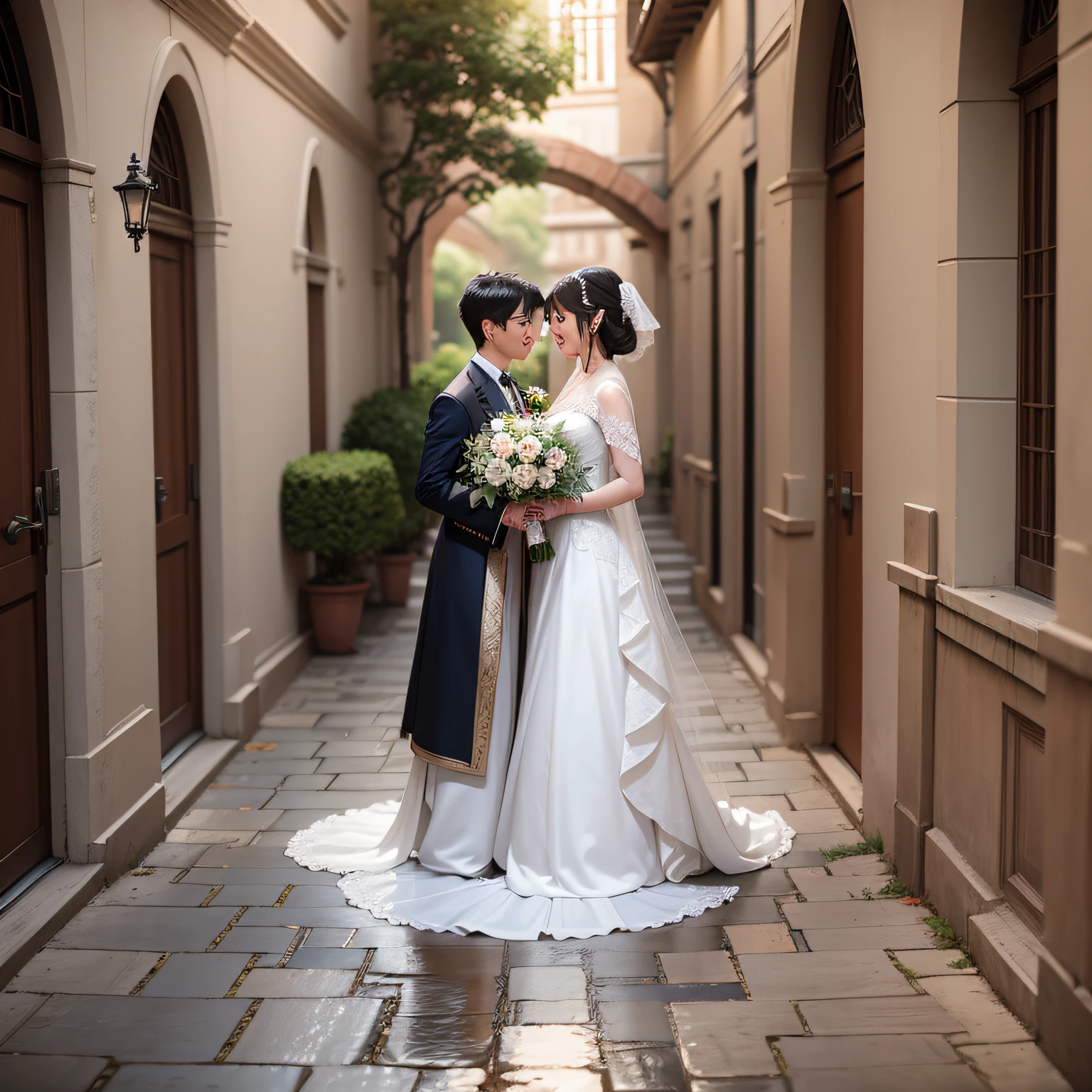 Harmonious wedding scene --auto --s2