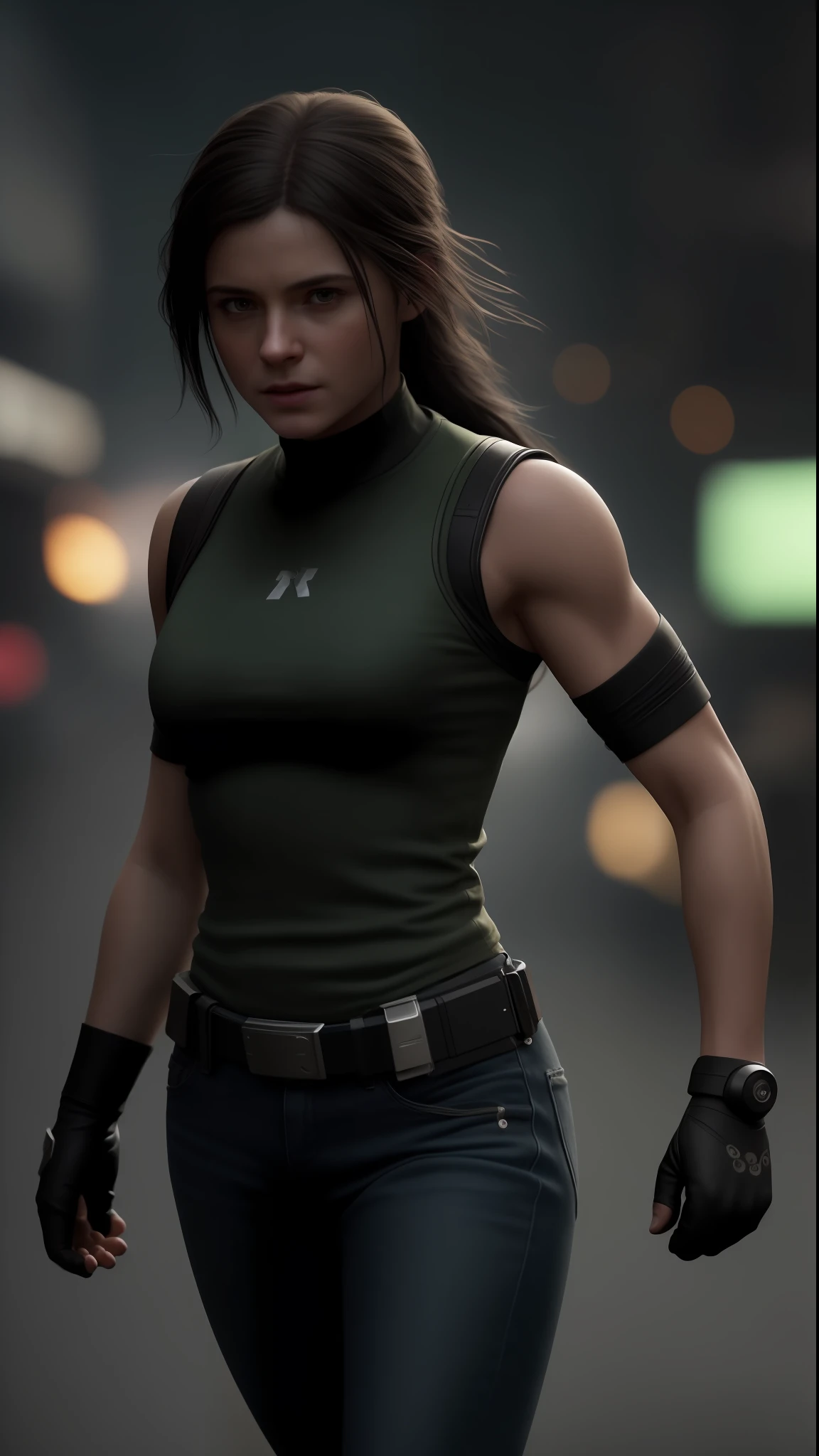 .Tiny cute and adorable little (She Hulk) in street, Jean - Baptiste Monge, anthropomorphic in the style of 'pursuit' by gesaffelstein, photorealistic, cinematic lighting, dark atmosphere, volumetric lighting, action pose, epic scene, lots of fine detail, movie style, photography, natural textures, natural light, natural blur, photorealism, cinematic rendering, ray tracing, highest quality, highest detail, Cinematic, Blur Effect, Long Exposure, 8K, Ultra-HD, Natural Lighting, Moody Lighting, Cinematic Lighting, hyper-realistic, vibrant, 8k, detailed, ultra detail,