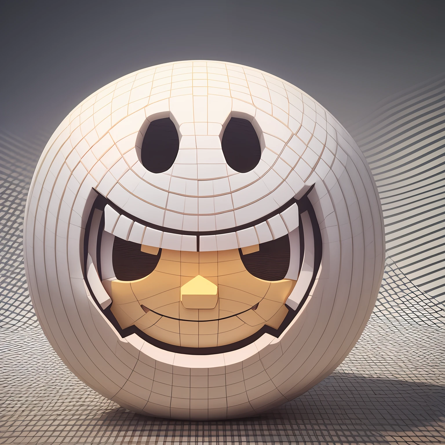 Symbol emoji smiling 3d hyperrealistic --auto --s2