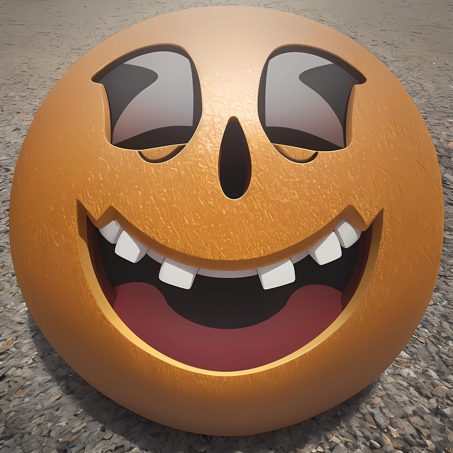 Symbol emoji smiling 3d hyperrealistic --auto --s2