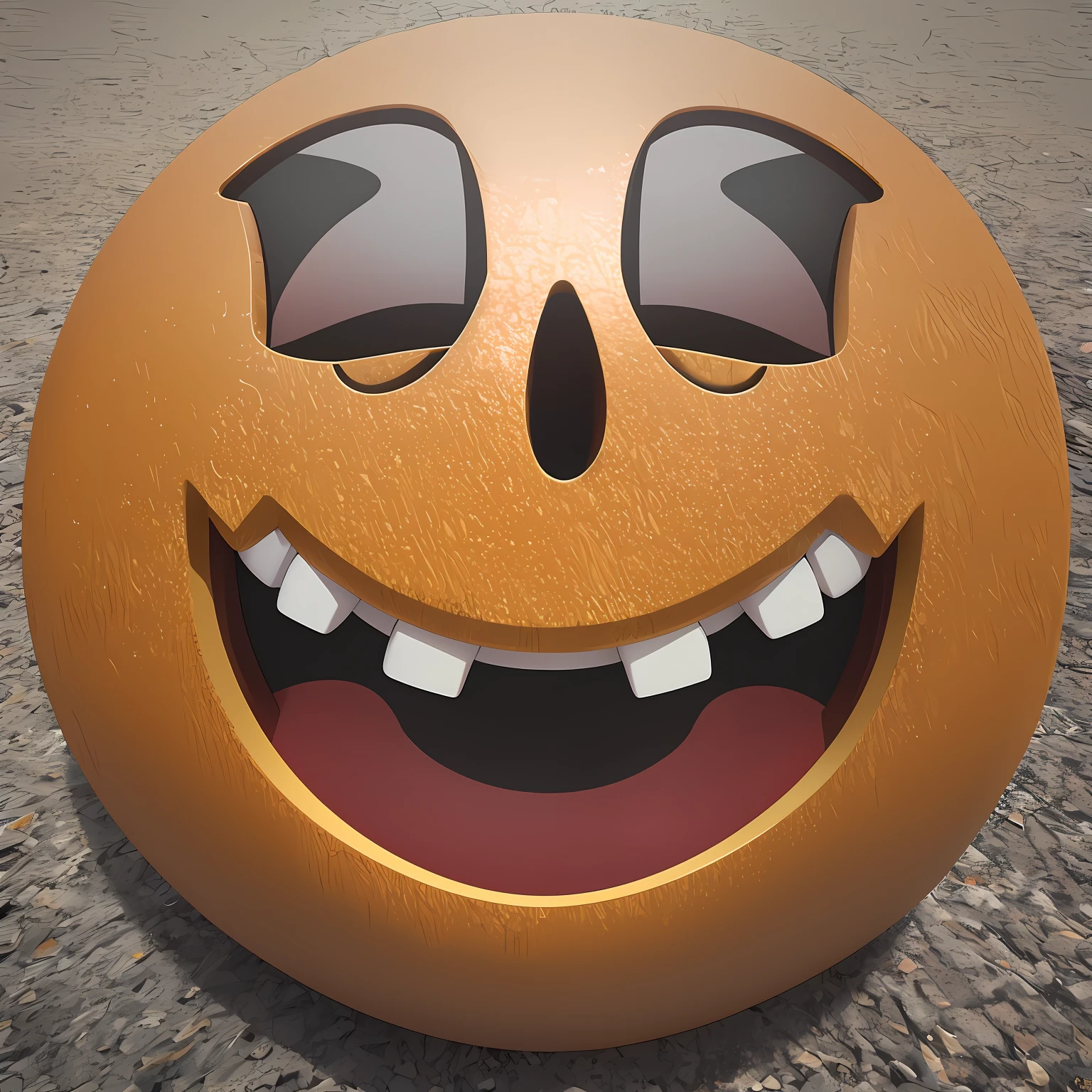 Symbol emoji smiling 3d hyperrealistic --auto --s2