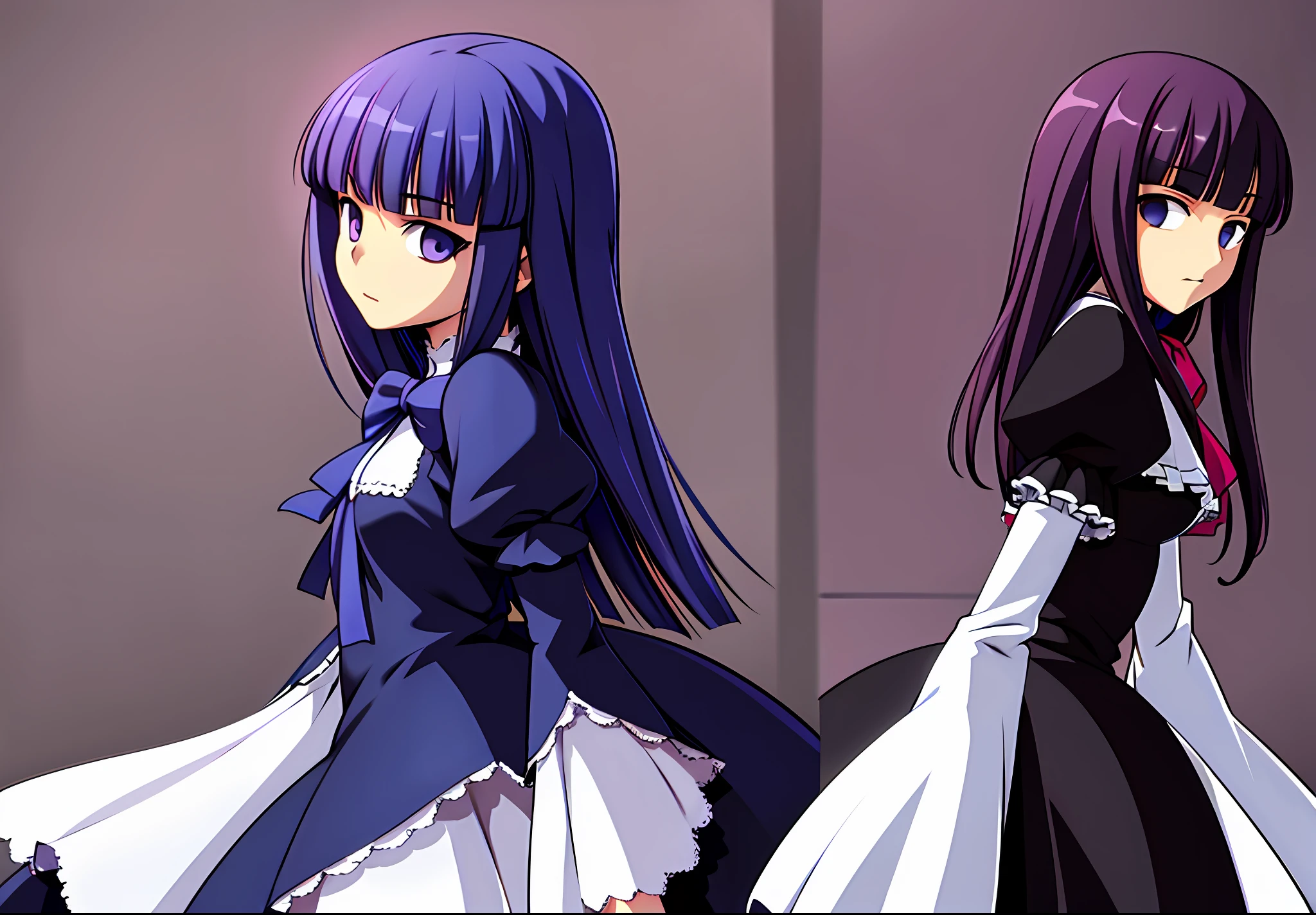 frederica bernkastel, look from side,masterpiece,best quality,