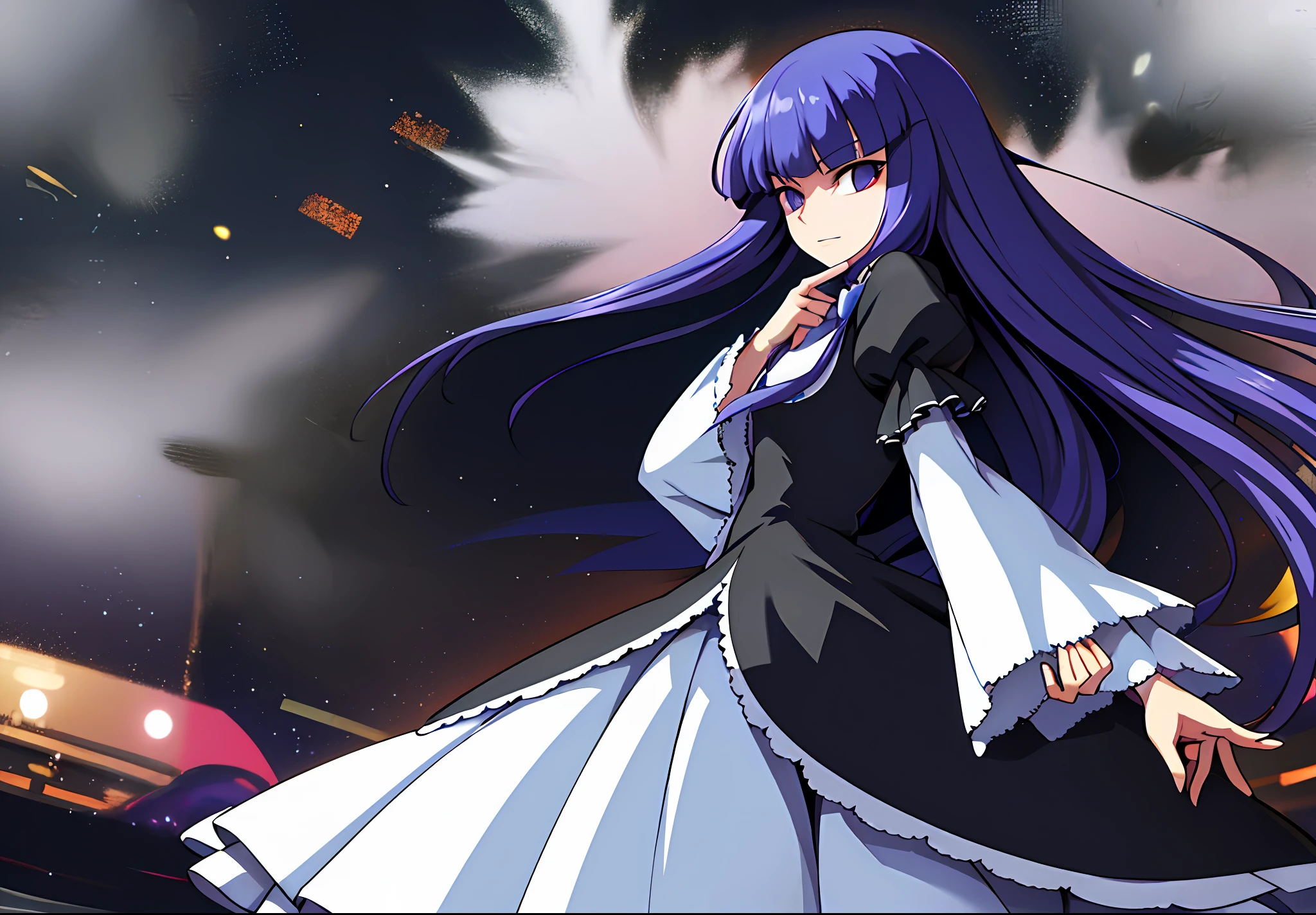 frederica bernkastel, look from side,masterpiece,best quality,