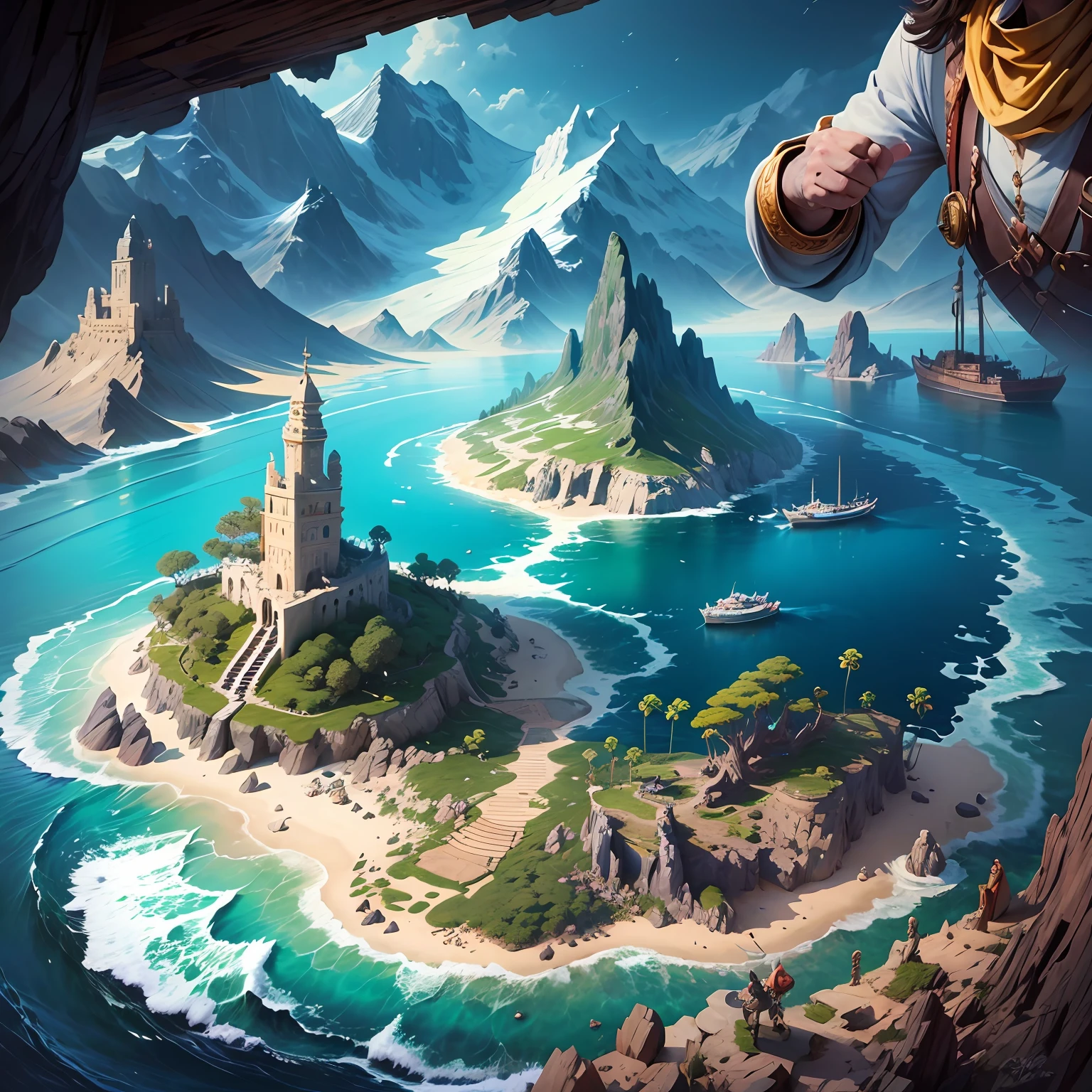 Above the vast sea, there is a mysterious island, and there is a legend that this island contains a long-lost treasure, but this treasure has not been discovered until now. Only smart people can succeed in finding the treasure hidden on the island. And this treasure is guarded by a mysterious force, and anyone who wants to find it must go through countless trials and tribulations. However, one day, a young and brave explorer breaks into the island, and with a fearless determination, he wants to challenge this legend and find the treasure himself. So, he began his adventure. --auto --s2