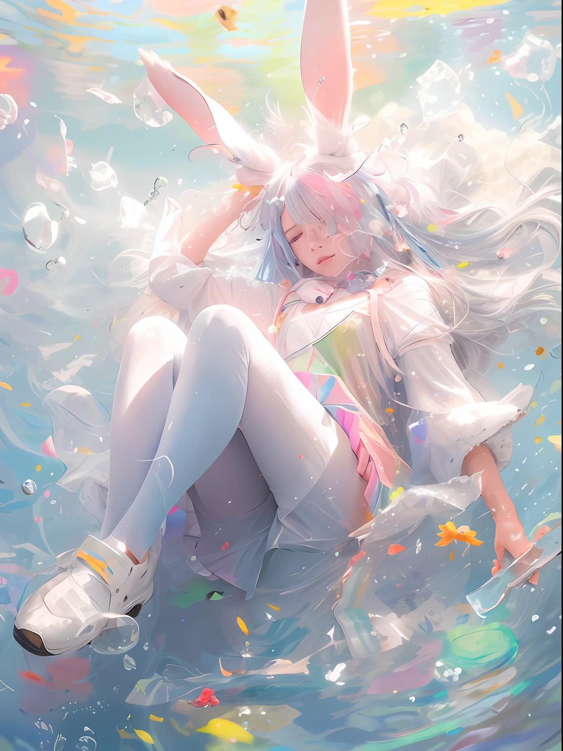 blue hair