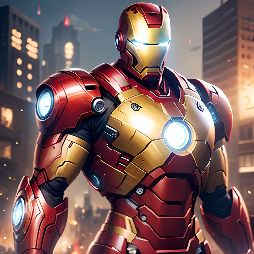 A Minion wearing the cloths of Iron Man Avengers
