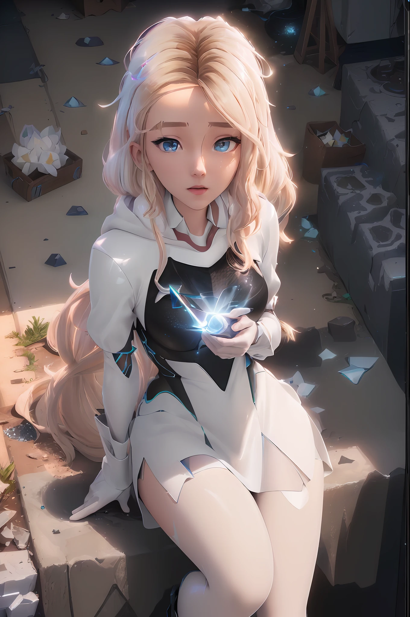 Girl lying on the clouds, ((clouds)(, (birds: 1.4), (thick clouds: 1.4), (with perfect proportions: 1.4), (long blonde hair: 1.4). ), Greeneyes, HDR (High Dynamic Range), Ray tracing, NVIDIA RTX, Ultra HD, Unreal 5, Subsurface Dispersion, PBR texture, Post-processing, Anisotropic filtering, Depth of field, Maximum sharpness and sharpness, Multi - Layered texture, albedo and mirror mapping, surface shaders, accurate simulation of light-material interaction, octane rendering, dichroic lighting, low ISO, white balance, rule of thirds, wide aperture, 8K RAW, sub-pixel efficiency, sub-pixel wrap , (Luminance Particles: 1.4), {{Masterpiece, Best Quality, Highly Detailed CG, Unity 8k wallpaper, 3D, Cinematic Lighting, Lens Flare}},