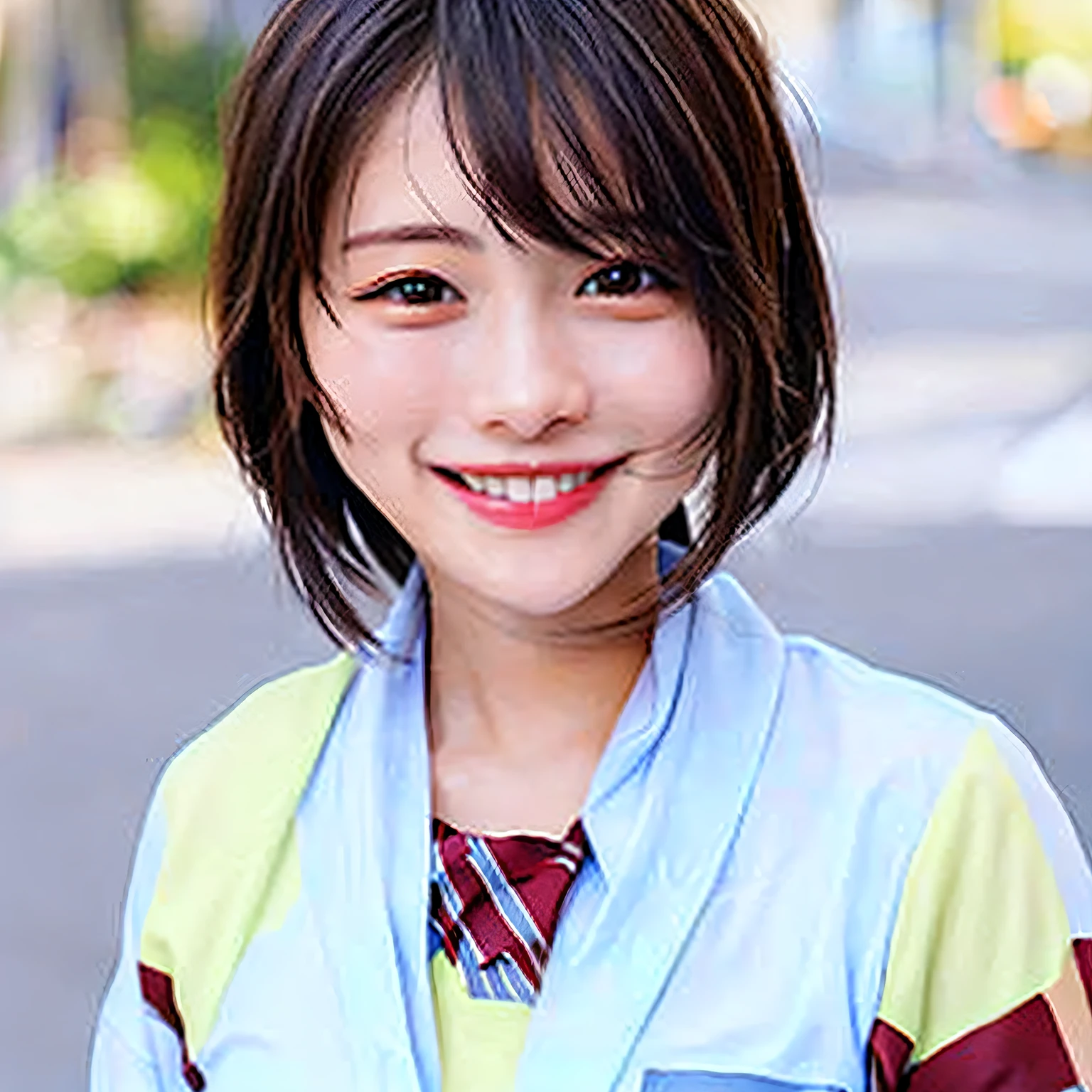 a smiling look