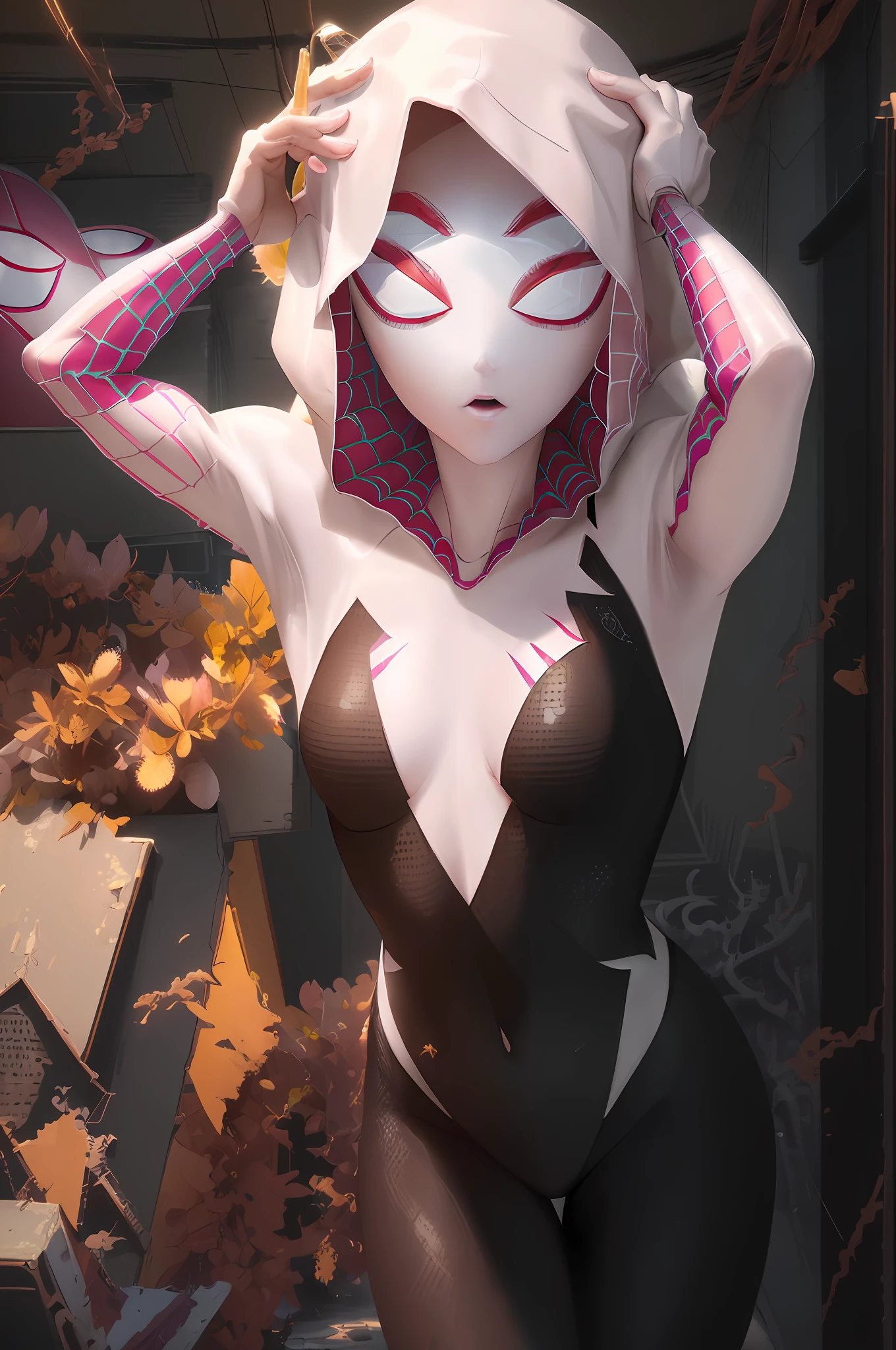 ((Girl huge (( Pat spiderclouds)), ((clouds)), (spider: 1.4), HDR (High Dynamic Range), rule of thirds, wide aperture, 8K RAW, sub-pixel efficiency, sub-pixel wrap , (Luminance Particles: 1.4), {{Masterpiece, Best Quality, Highly Detailed CG, Unity 8k wallpaper, 3D, Cinematic Lighting, Lens Flare}},