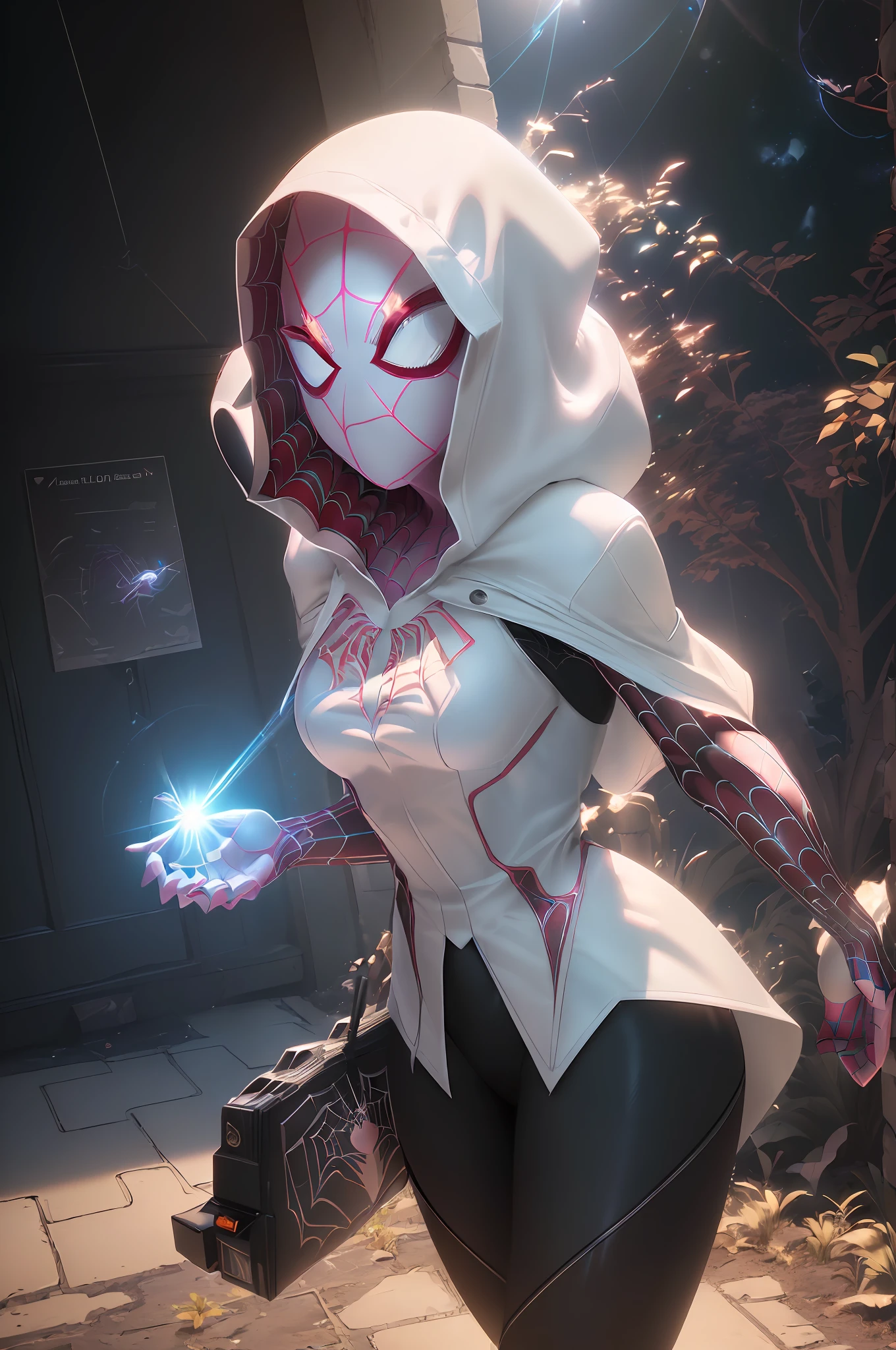 ((Girl huge ((spiderclouds)), ((clouds)), (spider: 1.4), HDR (High Dynamic Range), Ray tracing, NVIDIA RTX, Ultra HD, Unreal 5, Subsurface Dispersion, PBR texture, Post-processing, Anisotropic filtering, Depth of field, Maximum sharpness and sharpness, Multi - Layered texture, albedo and mirror mapping, surface shaders, accurate simulation of light-material interaction, octane rendering, dichroic lighting, low ISO, white balance, rule of thirds, wide aperture, 8K RAW, sub-pixel efficiency, sub-pixel wrap , (Luminance Particles: 1.4), {{Masterpiece, Best Quality, Highly Detailed CG, Unity 8k wallpaper, 3D, Cinematic Lighting, Lens Flare}},