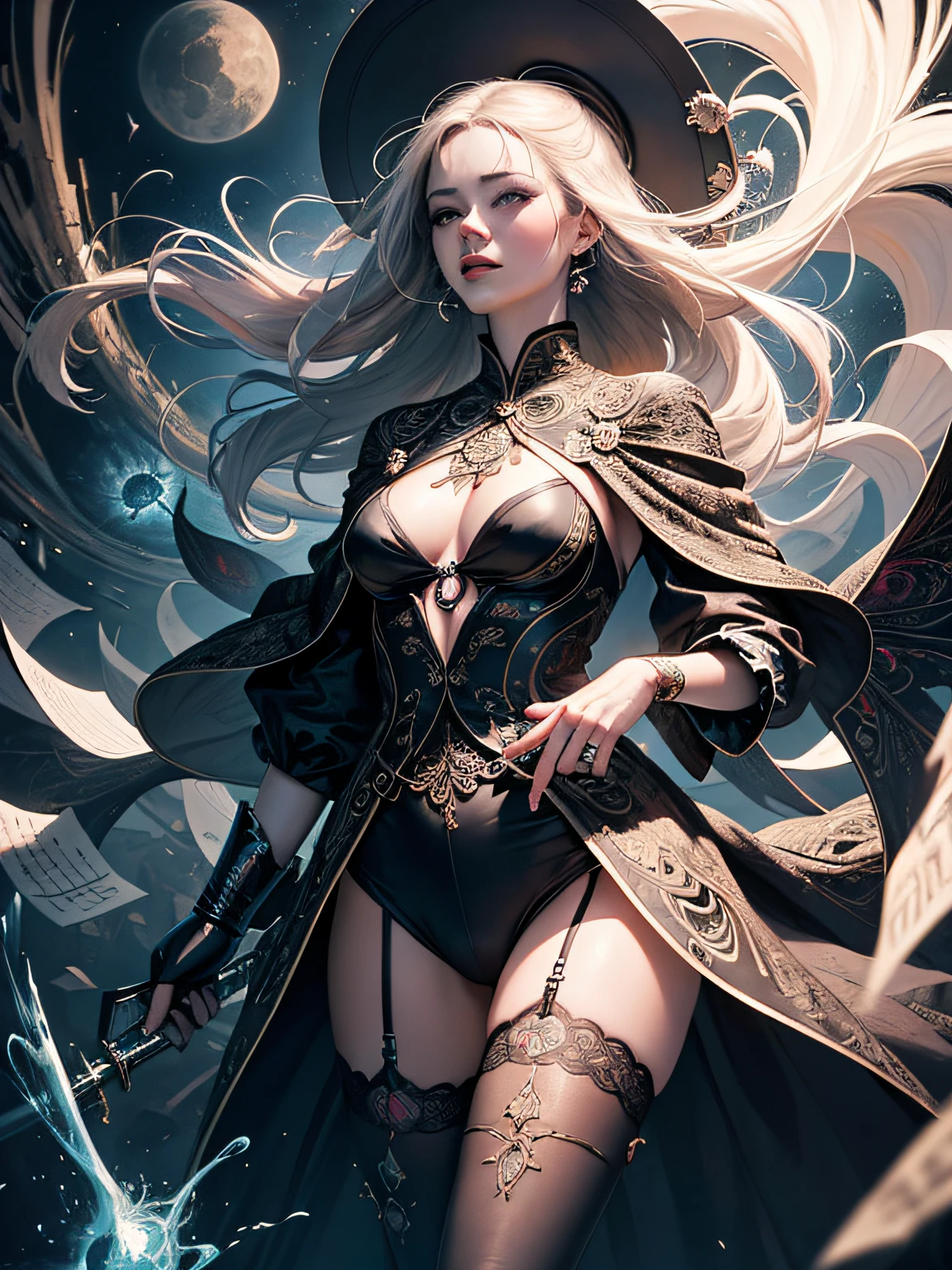 official art, unity 8k wallpaper, ultra detailed, beautiful and aesthetic, masterpiece, best quality, (zentangle, mandala, tangle, entangle), (fractal art:1.3) , 1girl, extremely detailed, dynamic angle, cowboyshot, the most beautiful form of chaos, elegant, a brutalist designed, vivid colours, romanticism, by james jean, roby dwi antono, ross tran, francis bacon, michal mraz, adrian ghenie, petra cortright, gerhard richter, takato yamamoto, ashley wood, atmospheric, ecstasy of musical notes, streaming musical notes visible