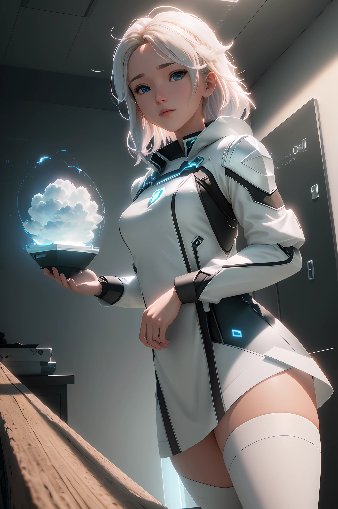 (( cloud holding a cute cloud )) (High Dynamic Range), Ray tracing, NVIDIA RTX, Ultra HD, Unreal 5, Subsurface Dispersion, PBR texture, Post-processing, Anisotropic filtering, Depth of field, Maximum sharpness and sharpness, Multi - Layered texture, albedo and mirror mapping, surface shaders, accurate simulation of light-material interaction, octane rendering, dichroic lighting, low ISO, white balance, rule of thirds, wide aperture, 8K RAW, sub-pixel efficiency, sub-pixel wrap , (Luminance Particles: 1.4), {{Masterpiece, Best Quality, Highly Detailed CG, Unity 8k wallpaper, 3D, Cinematic Lighting, Lens Flare}},
