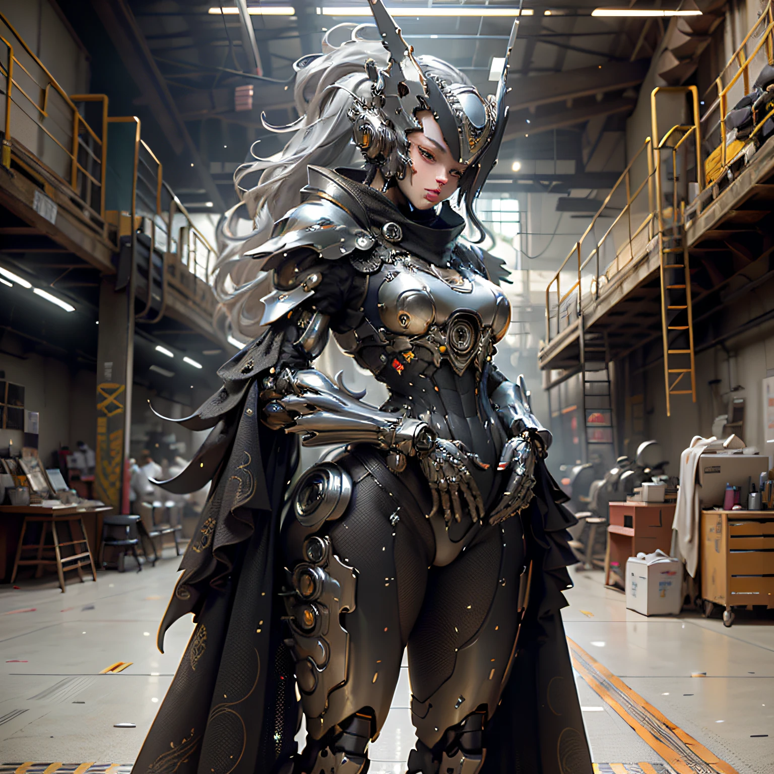 Complex 3d rendering highly detailed beautiful ceramic silhouette female robot face, super delicate face, robot, robot parts, 150mm, beautiful studio soft light, edge light, vibrant details, luxury cyberpunk, lace, surrealism, ???????, facial muscles, cables, microchips, elegant, beautiful background, octane rendering, HR Giger style, 8k, best quality, masterpiece, illustration, very delicate and beautiful, very detailed, CG, uniform, wallpaper, ( fidelity, fidelity: 1.37), stunning, fine details, masterpiece, best quality, official art, very detailed cg unified 8k wallpaper, ridiculous, incredibly ridiculous, robot, silver helmet, full body, small chest