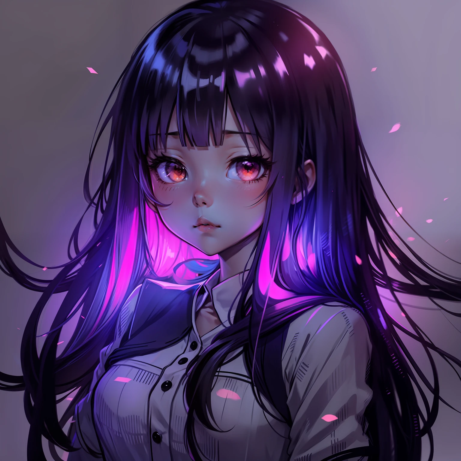anime girl long hair