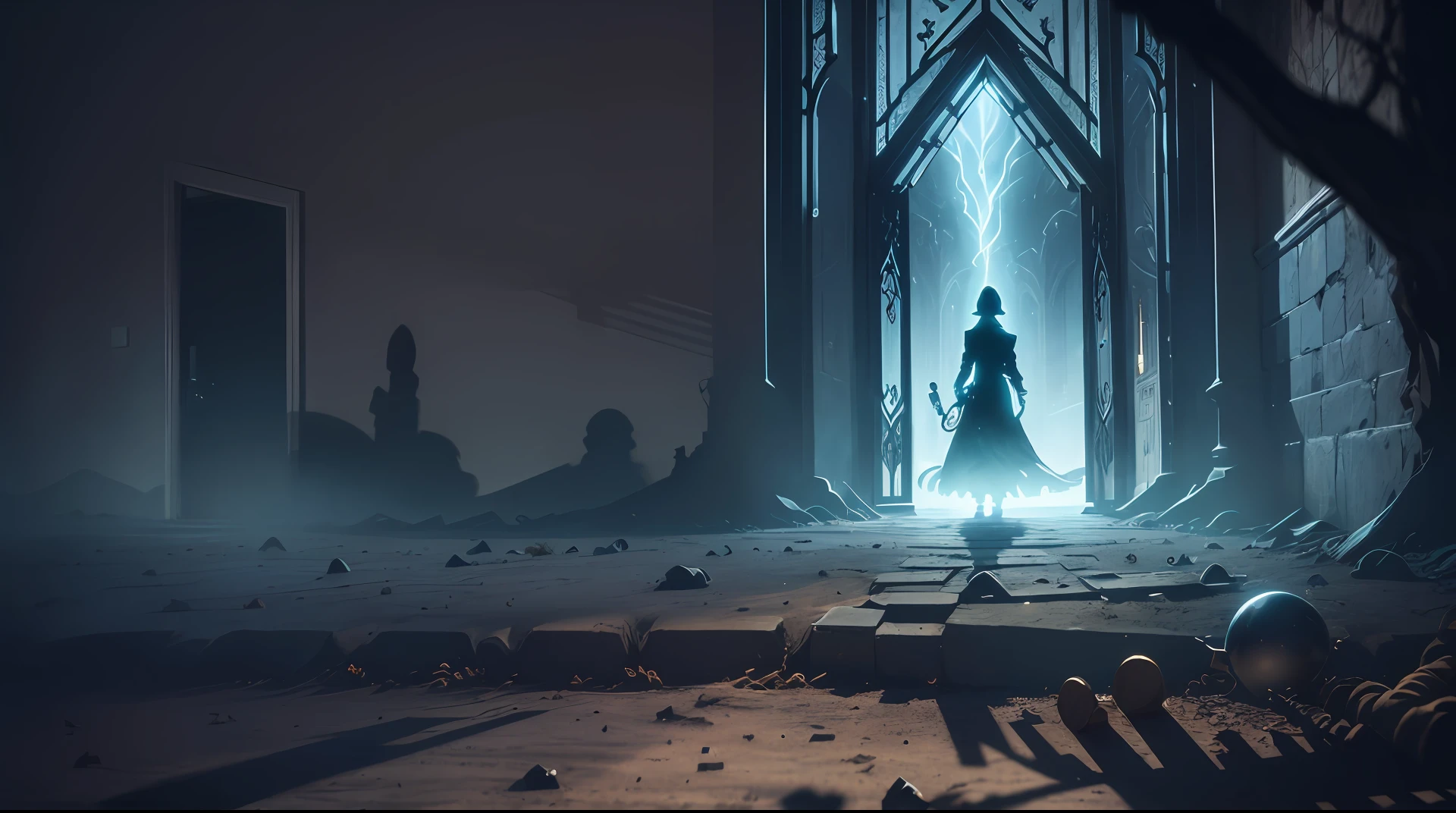 (best illumination:1.3, best shadow:1.3),dark,ominous,vibes,shadowed keys,trapped,menacing aura. --auto --s2
