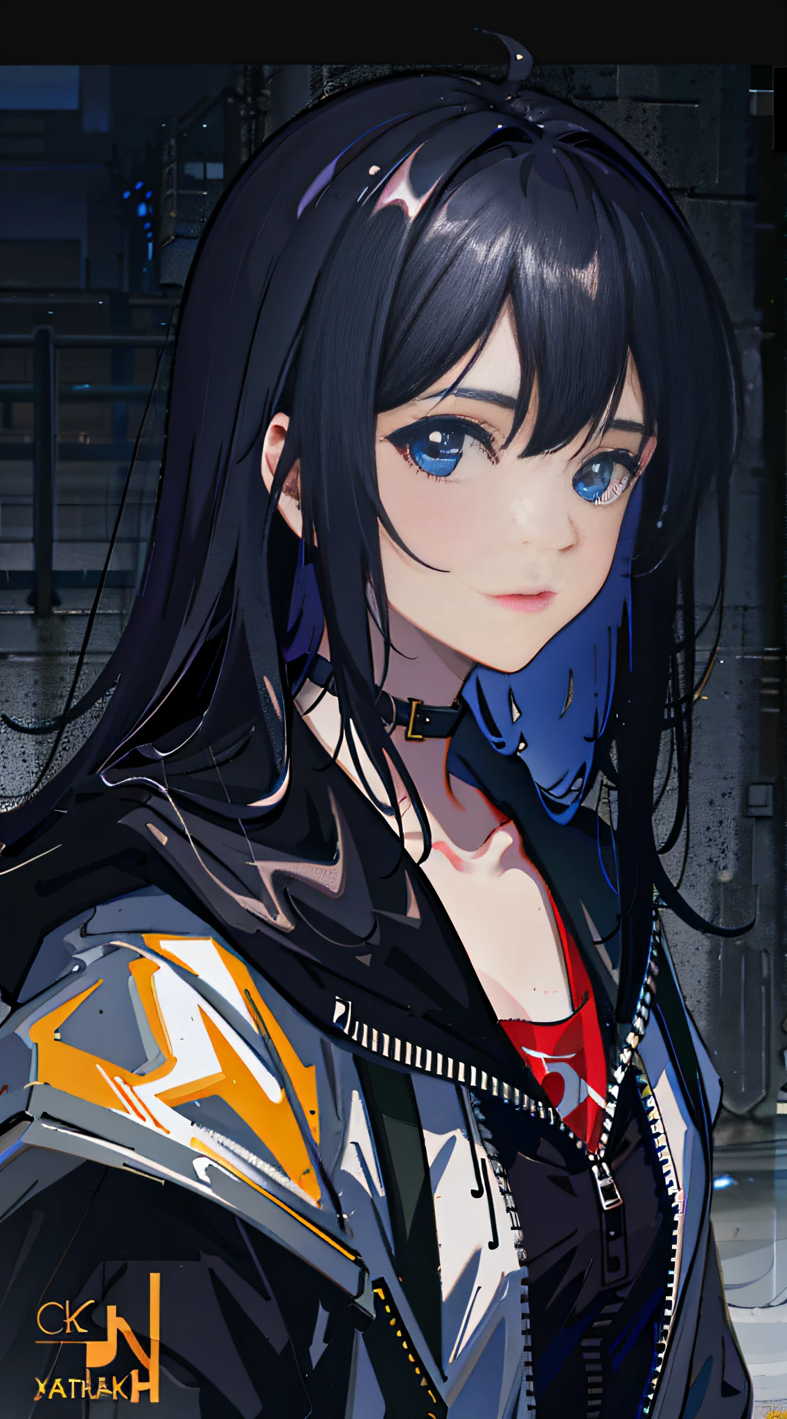 Girl holding cell phone in hand answering calls, trends on artstation, 8k resolution, very detailed, anatomically correct, clear images, digital painting, concept art, trends on pixiv, Shinkai Makoto style,