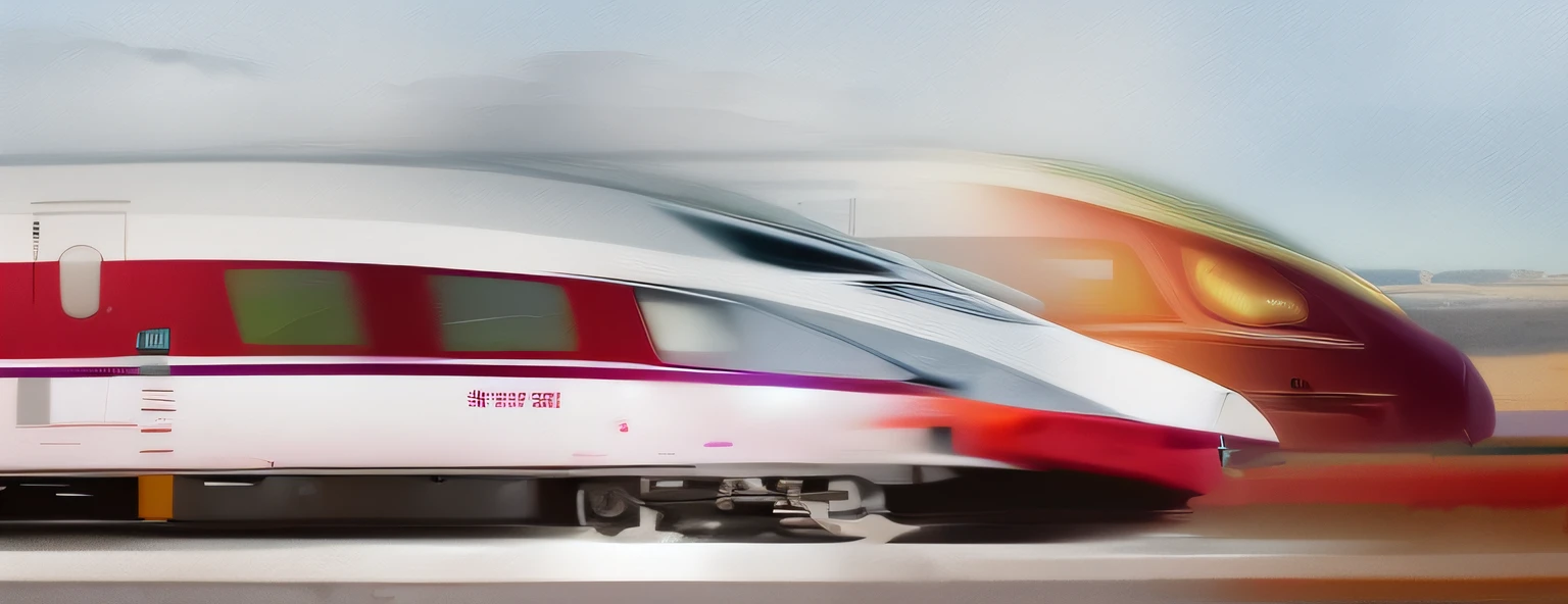 ((Two Chinese high-speed trains)), (Conference badge design: 0.9, Vector graphics: 0.8), (Best lighting: 0.7, Best shadow: 0.7), (Wide angle: 0.8, Dynamic angle: 0.85), (Watercolor: 0.9, High saturation: 0.8) Dramatic and realistic lighting effects, watercolor style, perfect for conference badges, vector art"