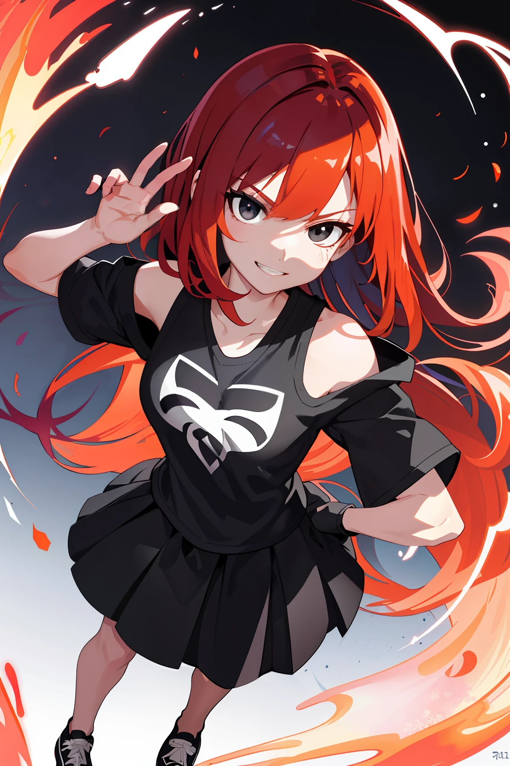 :: Joe Madureira Style:: Beautiful woman perfect and detailed and beautiful smiling,6 year old boy hugging her with school clothes red hair, super detailed, ultra detailed anime style, clothes with tatoon drawings, in various full-body attack poses and with immersive effects, hover effect, graphite style background with vibrant colors "HDR ultra" detailed and with focus effect, with fixed black all star converse sneakers (masterpiece: 1.2, best quality), (finely detailed beautiful eyes: 1.2),extremely detailed, depth of field,shot with canon eos,lens 135mm f1.8,portrait of [x]( )),long hair, straight and black,with a natural glow,(anime black eyes:1.4), (finely detailed eyes and detailed face:1.3),), (with ultra detailed black school skirt and fixed shape and color,  white t-shirt with tatoom print with fixed format Mandarin letters,ultra detailed:1.3), (beautiful and clear background:1.2), ultra-detailed, Best Shadow:1.1),("" character demonstrating his super power in the fist"")((depth of field and blur)), ((watercolor)), large breasts, bare shoulders, flowers and petals, bbela conceptual illustration , (white background:0.5), (illustration :1.1), (extremely thin and beautiful:  1.1), (perfect details: 1.1) graffiti style background, freedom, soul, digital illustration, perfect anatomy, centered, approaching perfection, dynamic, highly detailed, watercolor painting, artstation, concept art, smooth, sharp focus, illustration,, villain man, wearing a super detailed black jacket, black gloves, power in right hand, black converse sneakers, black long hair, destructive power in your control,  Ruined scenery with smoke and fires