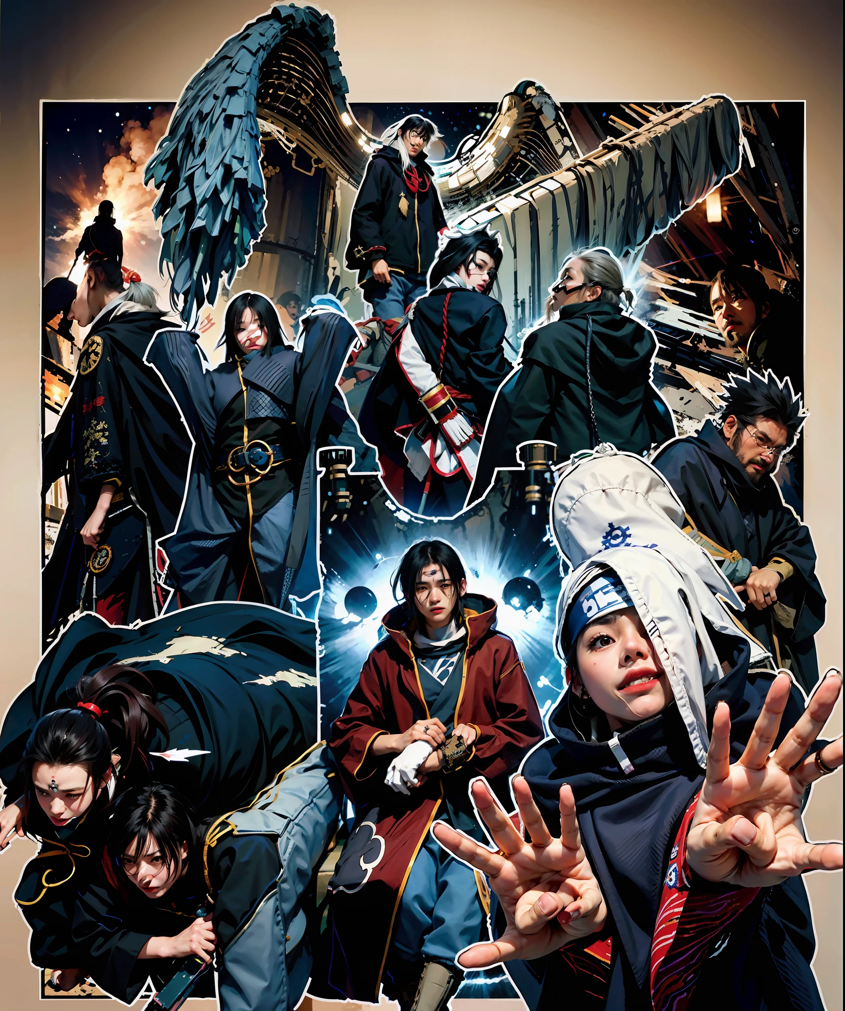 Multi-people, posters, Hokage, Xiao organization,
