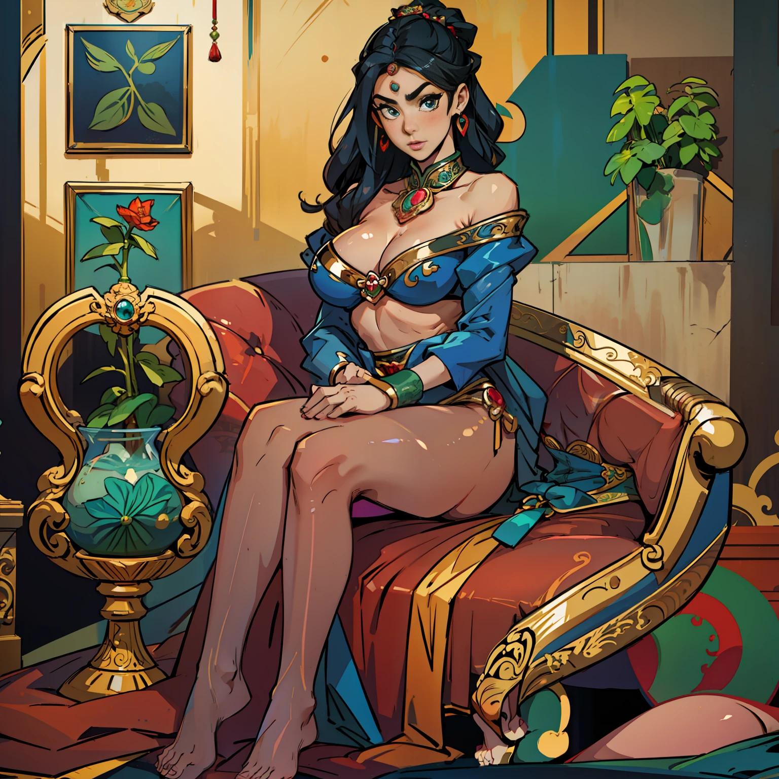 Royal sister figure, beautiful and generous, sexy and sexy, buttocks, extreme temptation, sexy beautiful legs and jade feet, beautiful legs and jade feet