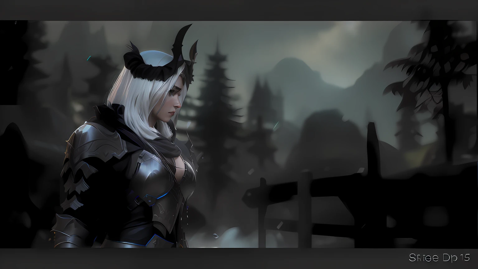 a close up of a person in a costume with a sword, 4 k detail fantasy, wow 4 k detail fantasy, realistic fantasy render, in-game cinematic, best on wlop, fantasy style 8 k octane render, inspired by WLOP, dark fantasy mixed with realism, (octane render) fantasy style, pale black armor, <mmorpgs scene