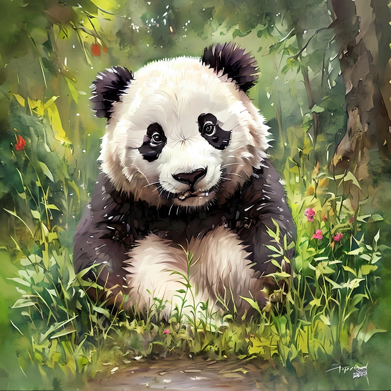 A giant panda --auto --s2