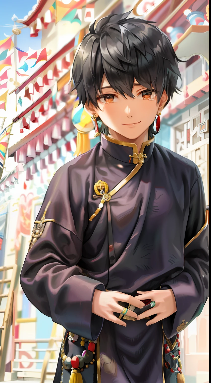 Men, earrings, Tibetan clothes, cigarettes, busts, smiles, tears, masterpieces, superlative,