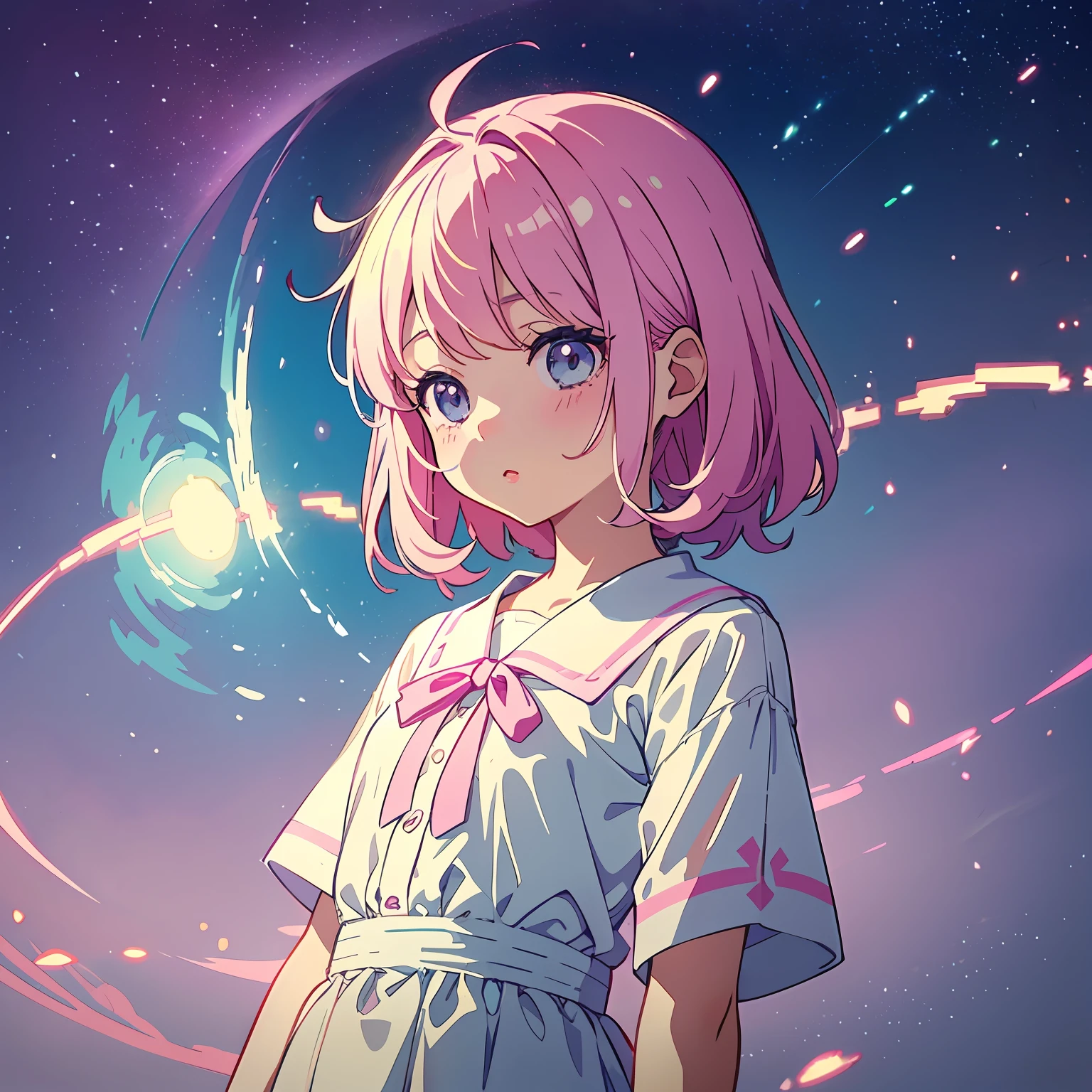 a cute , pink lips, wearing a bright white shirt, in the style of the soft aurorapunk color palette, an anime illustration of her face, animated gifs, hand-drawn animation, charming sketches, soft and bright, hazy romanticism, superplane style, white--air background 1:1--niji 5--expressive style --s2