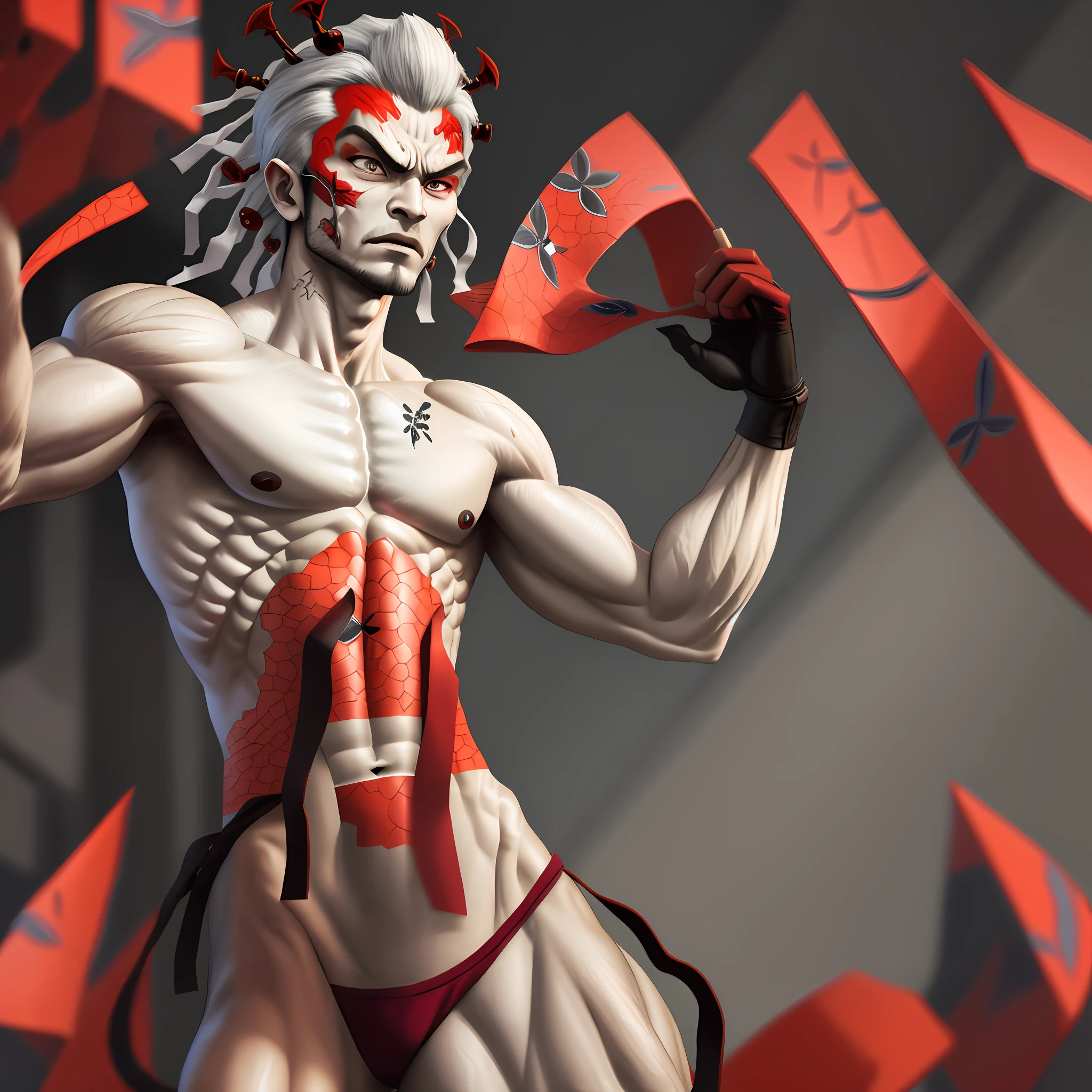 Oni Abs are cracked
