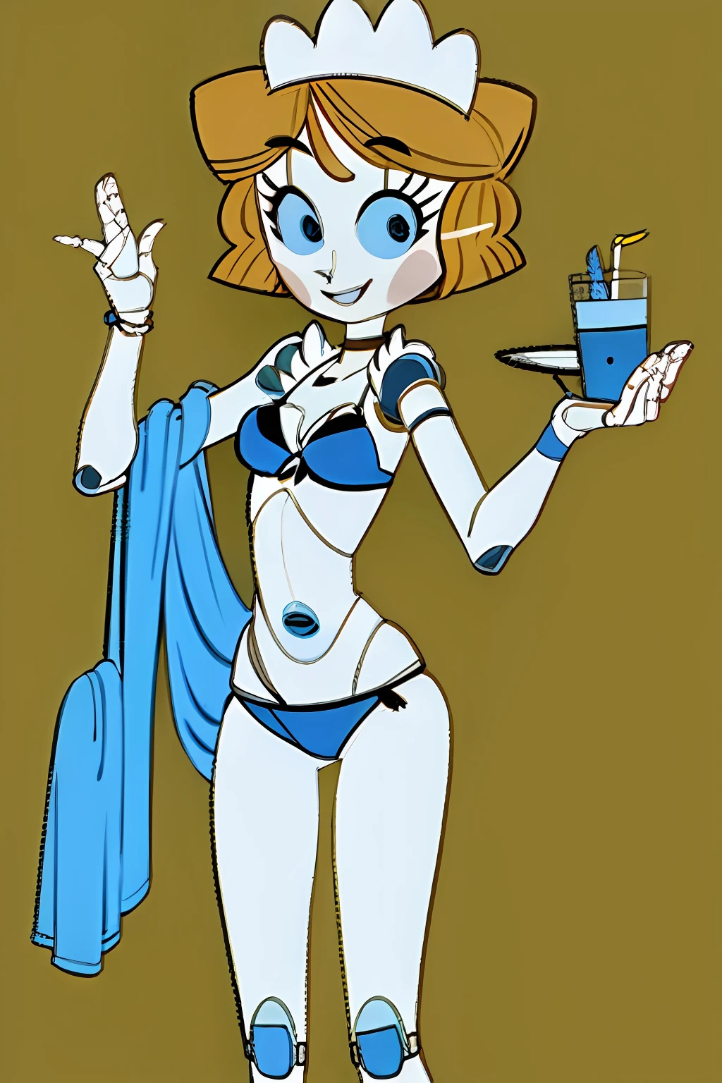 3mmy, maidheadpiece, bathing suit, bra