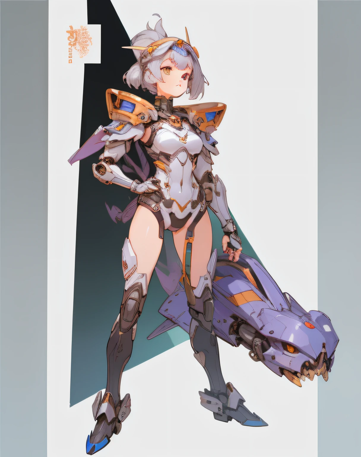 a close up of a woman with a sword and armor, full body concept, detailed full body concept, mechanized valkyrie girl, cushart krenz key art feminine, beautiful cyborg girl pinup, character design contest winner, holy cyborg necromancer girl, cute cyborg girl, female mecha, girl in mecha cyber armor, cyborg merchant girl