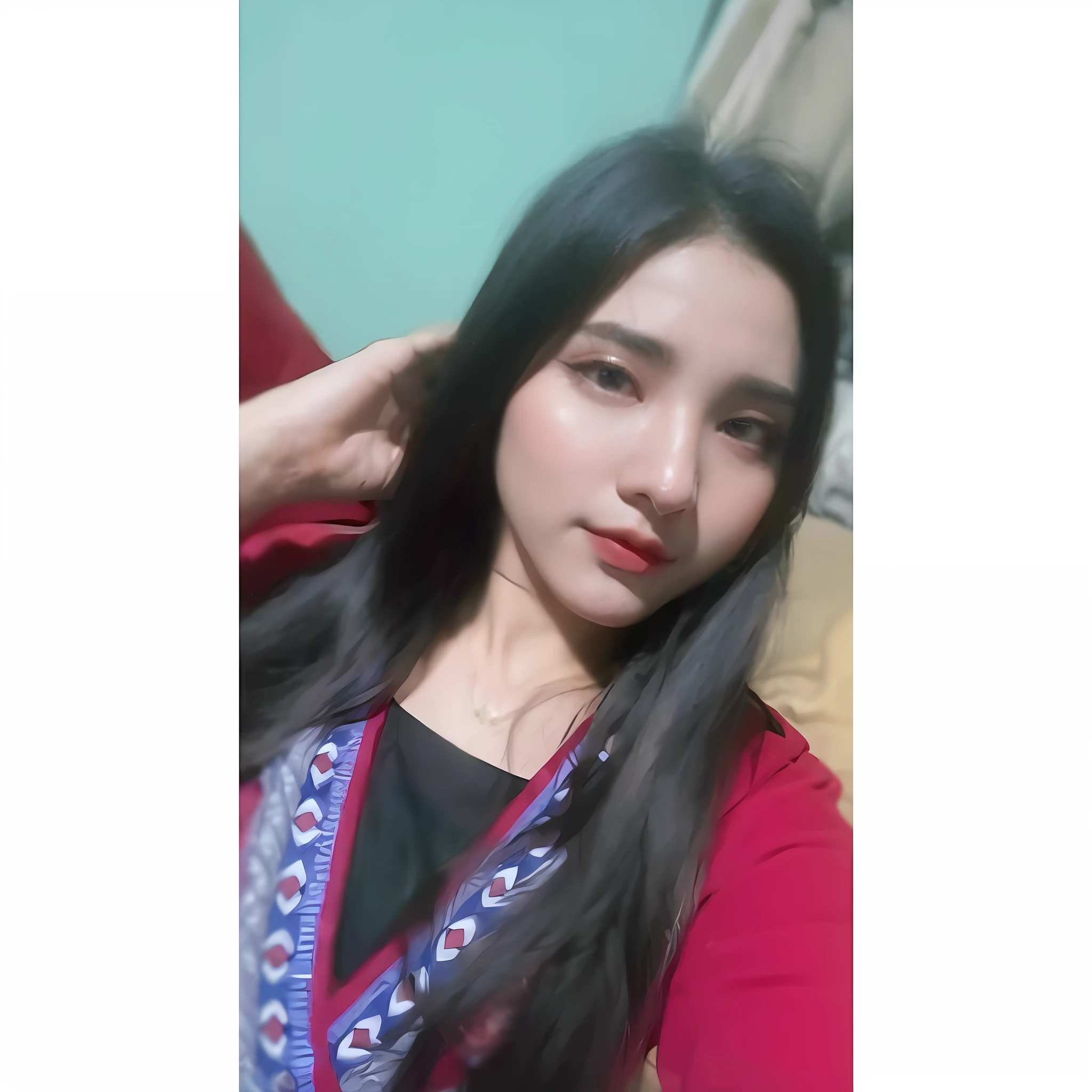 (Best Quality, 8K, 32K, Masterpiece, Ultra HD: 1.3), (K-Pop Idol: 1.3), 1 Girl, (Big: 1.2), (Long Hair), Abs, Perfect Figure, Ultra Fine Face, Delicate Lips, Beautiful Eyes Double Eyelids Pajama Bed (Sultry) ((Aroused: 1.5))