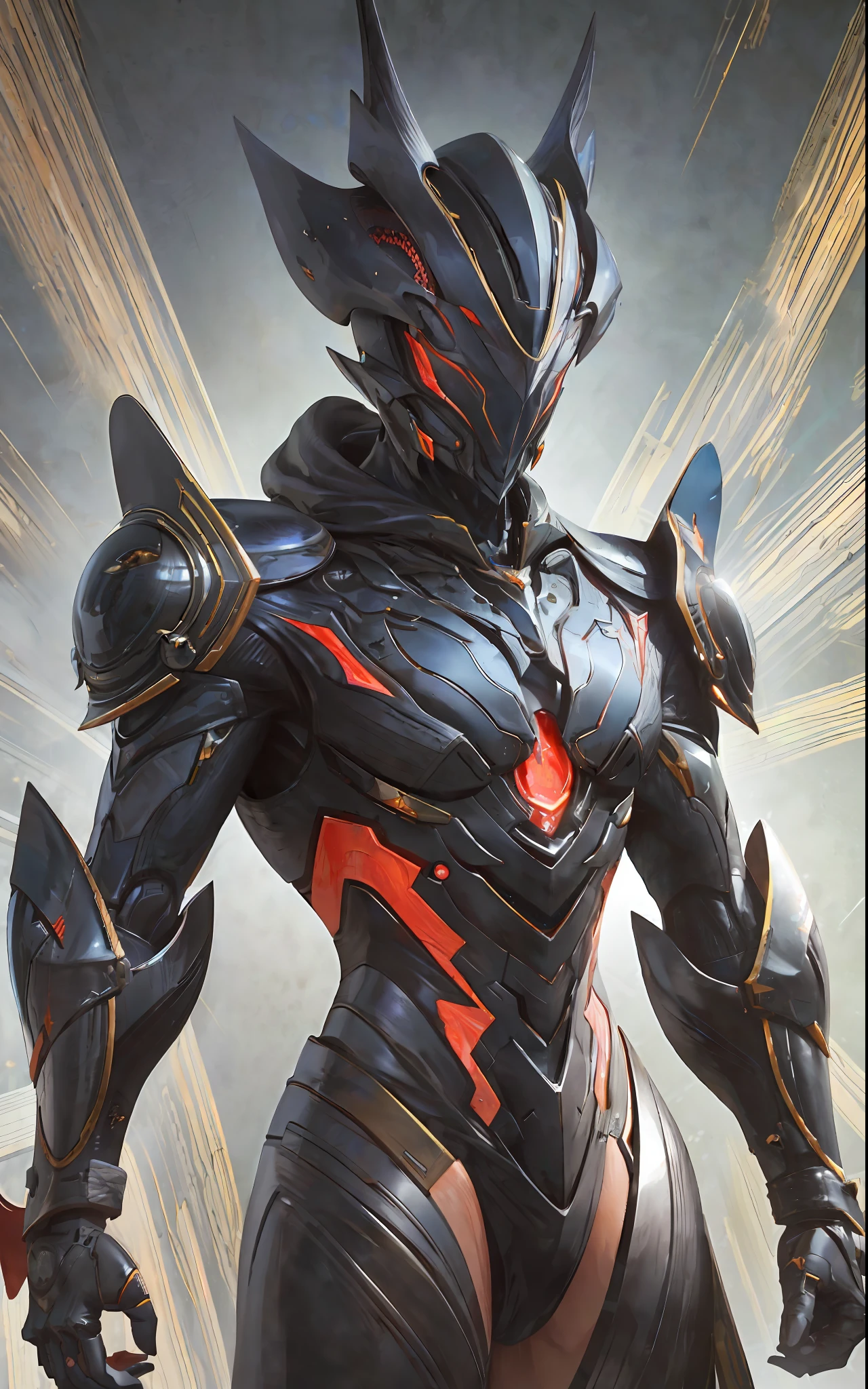 high quality metal texture, metalic lusters, highly detailed, solo, humanoid robot that resembles a male body, ((stalker \(warframe\) with robot ears)), high quality black and red mechanical helmet, (((wearing highly detailed torn black robe))),((mulitiple glowing eyes)), perfect hands, mechanical parts,Detailed crystallized,
((best quality)),(best quality),(masterpiece),extremely beautiful,
(best illustration),melting,abstract,splash,original,master composition,atmospheric 8k ultra detailed,beautiful details, fine details, extreme details,, (best quality),(masterpiece),extremely beautiful,master composition,atmospheric 8k ultra detailed,beautiful details, fine details, extreme details,(extremely detailed CG unity 8k wallpaper),amazing fine details and brush strokes, smooth, hd semirealistic anime cg concept art digital painting,cg painting,(photorealistic:0.4),(realistic:0.4)