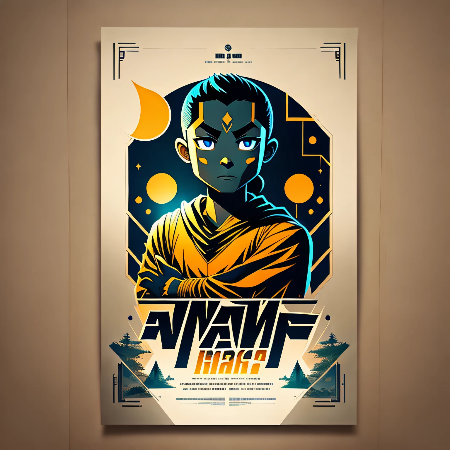 Avatar poster design A3 size --auto --s2